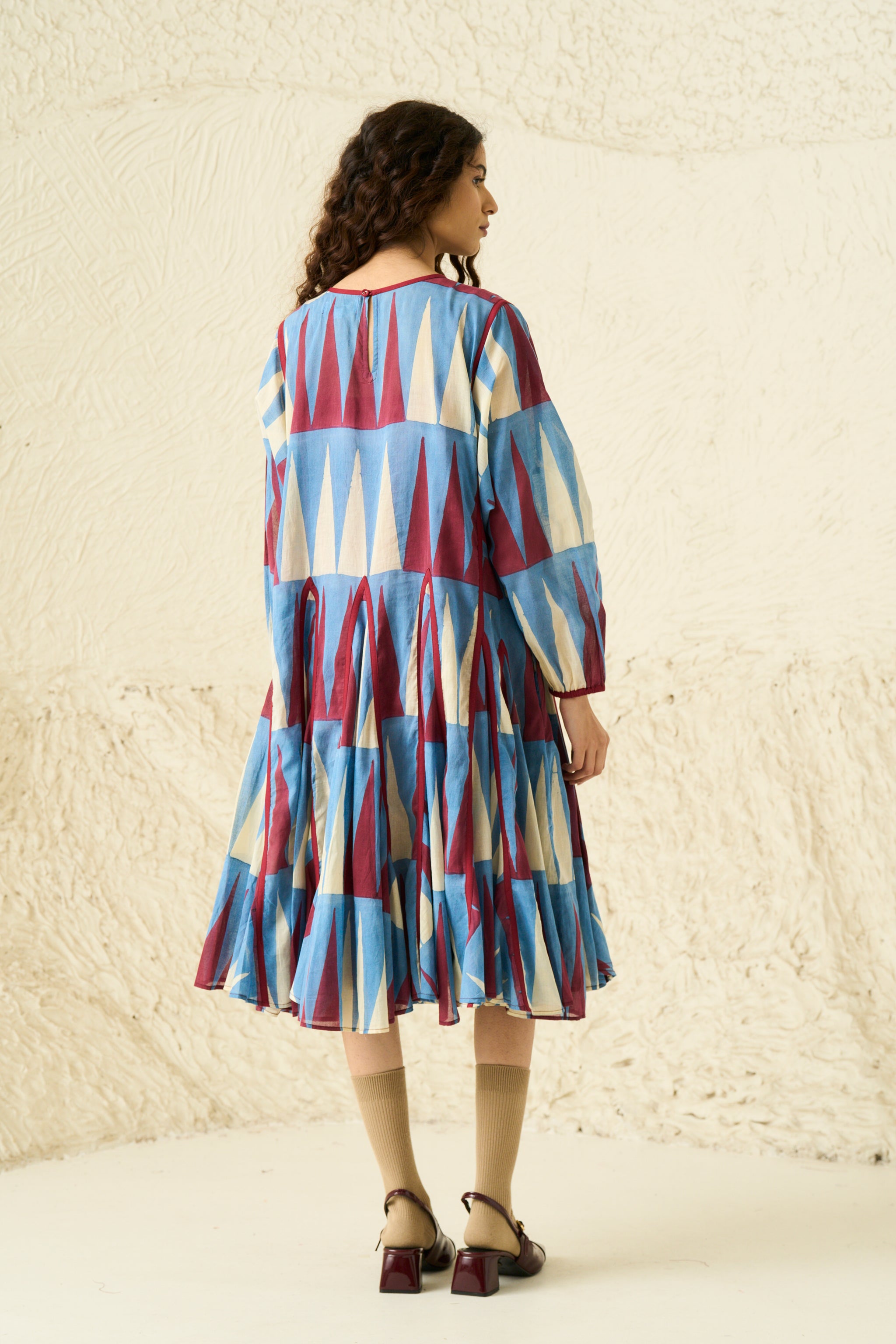ALEXA DRESS | MULTI	POINT SLATE