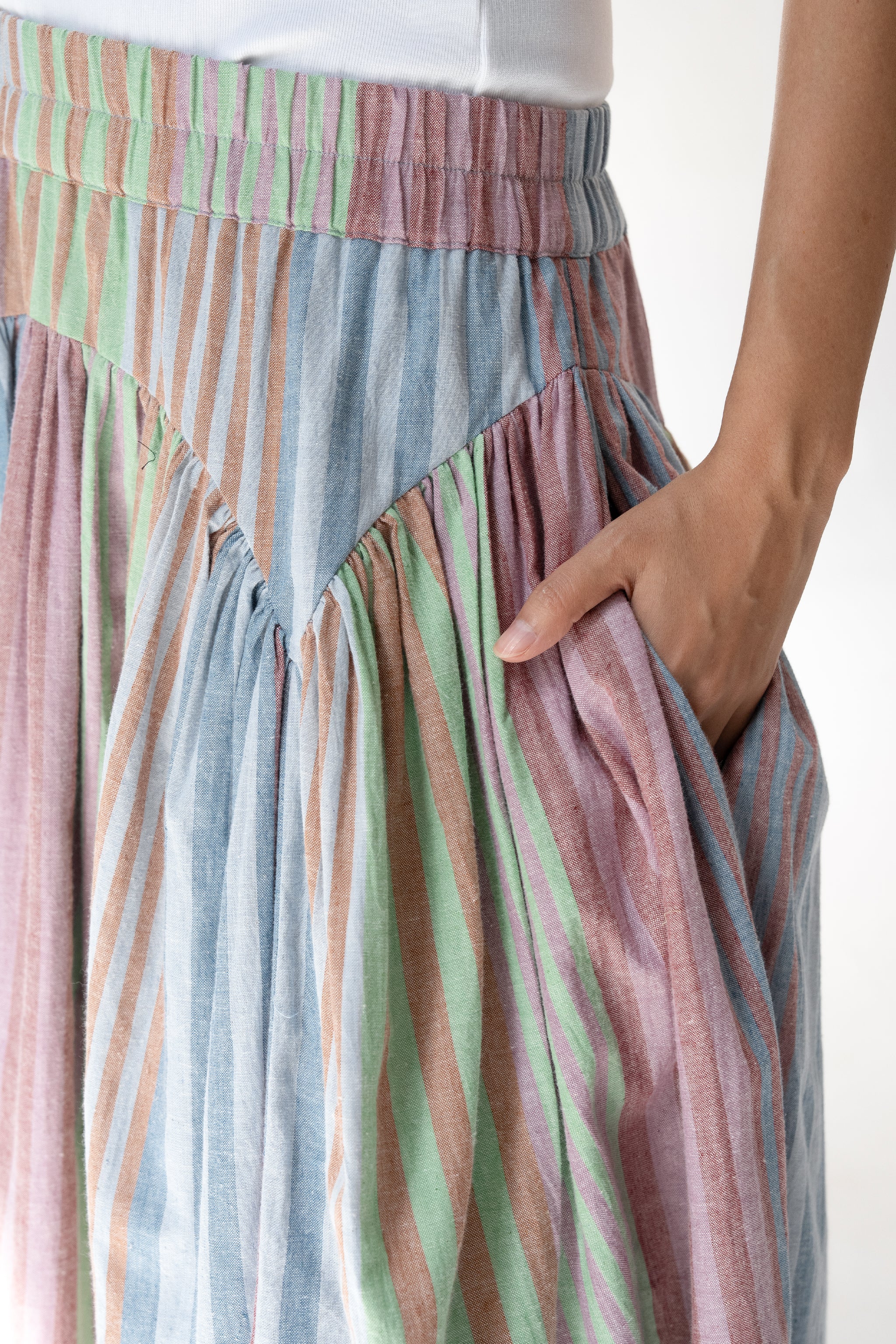 BELLA SKIRT | POSTCARD STRIPES