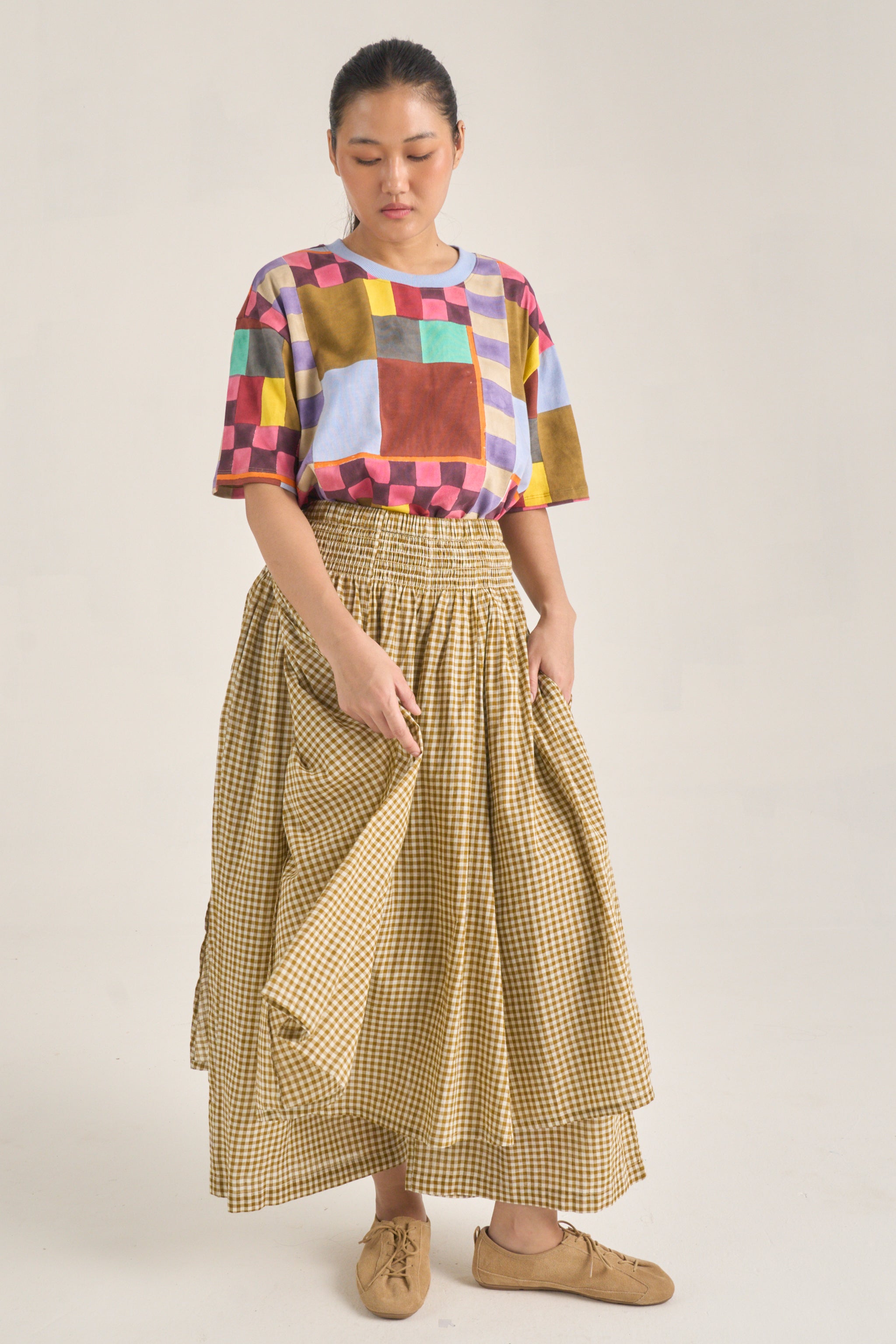 RUE PANTS | TOFFEE CHEX