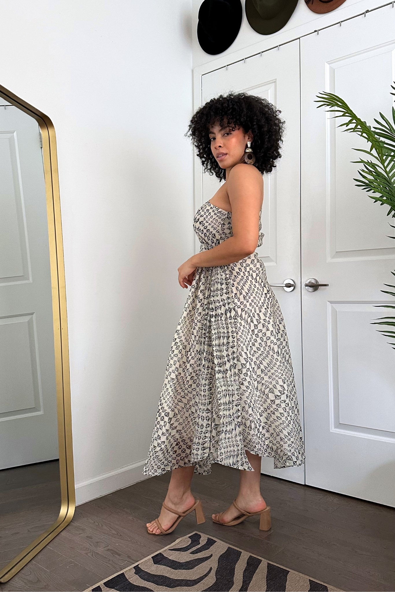 ANA DRESS | ILLUSION BLOCK PRINT