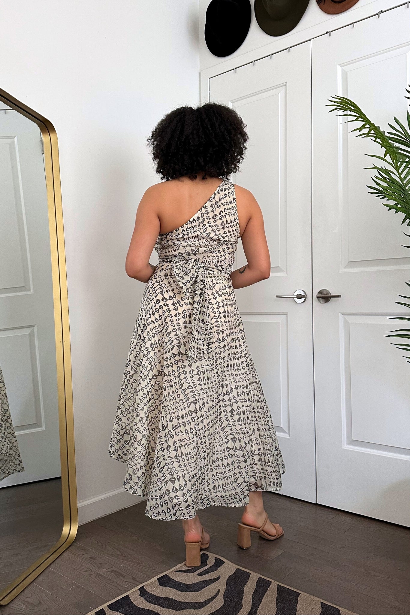 ANA DRESS | ILLUSION BLOCK PRINT