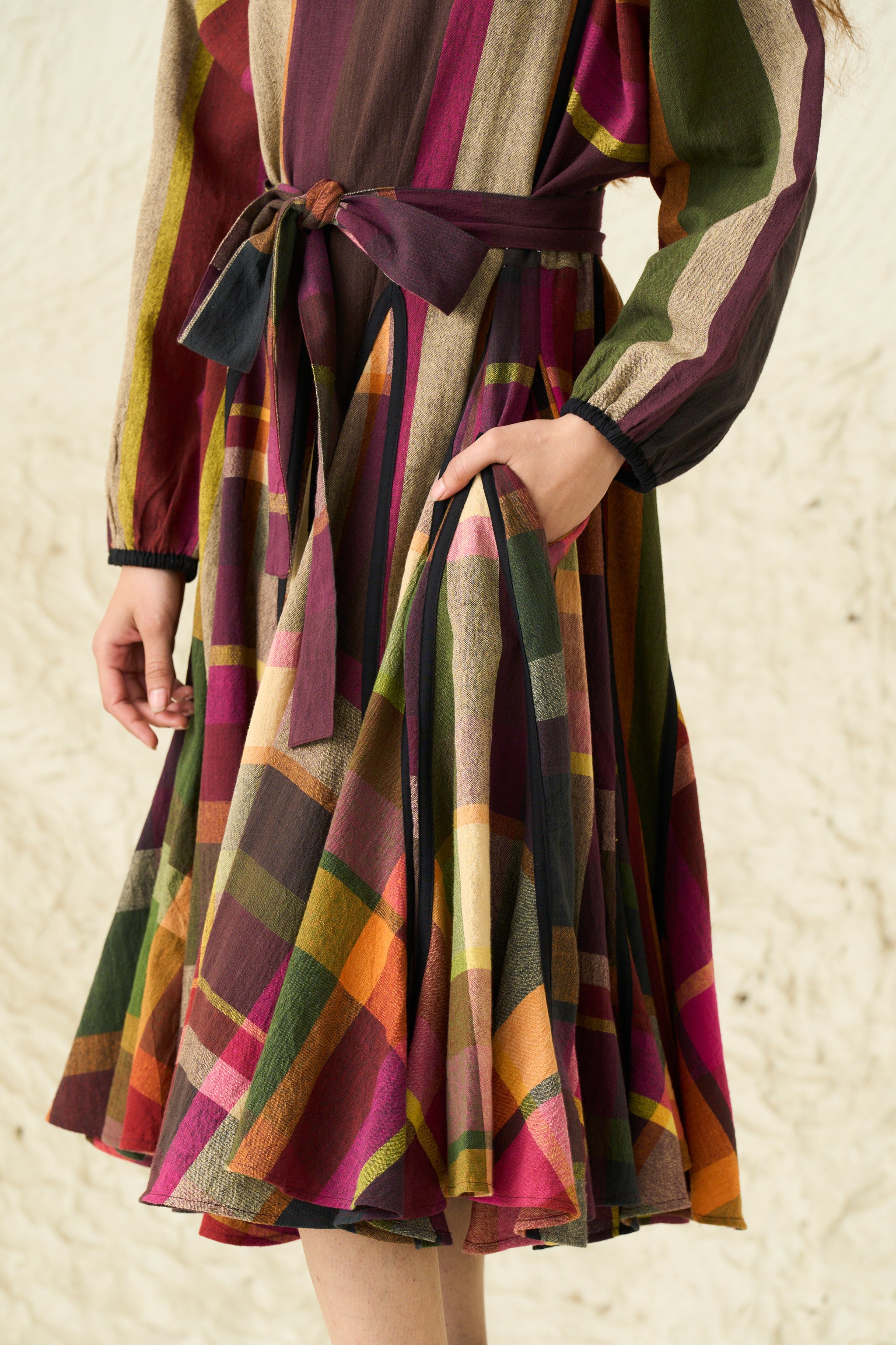ALEXA DRESS | SUNDAE STRIPES & CHEX