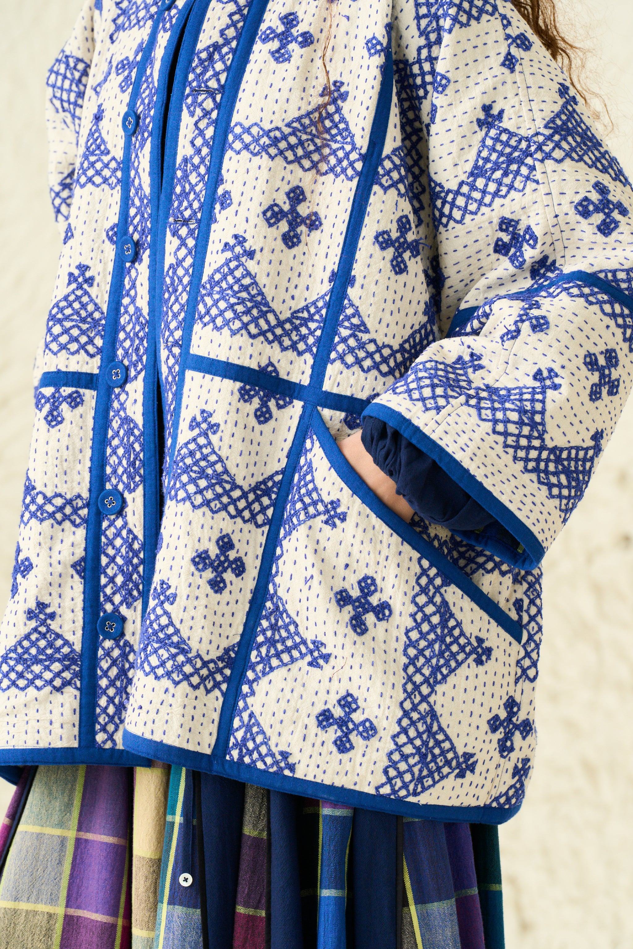 REVIVAL JACKET | ORB CHEX X BLUE HOUR QUILT