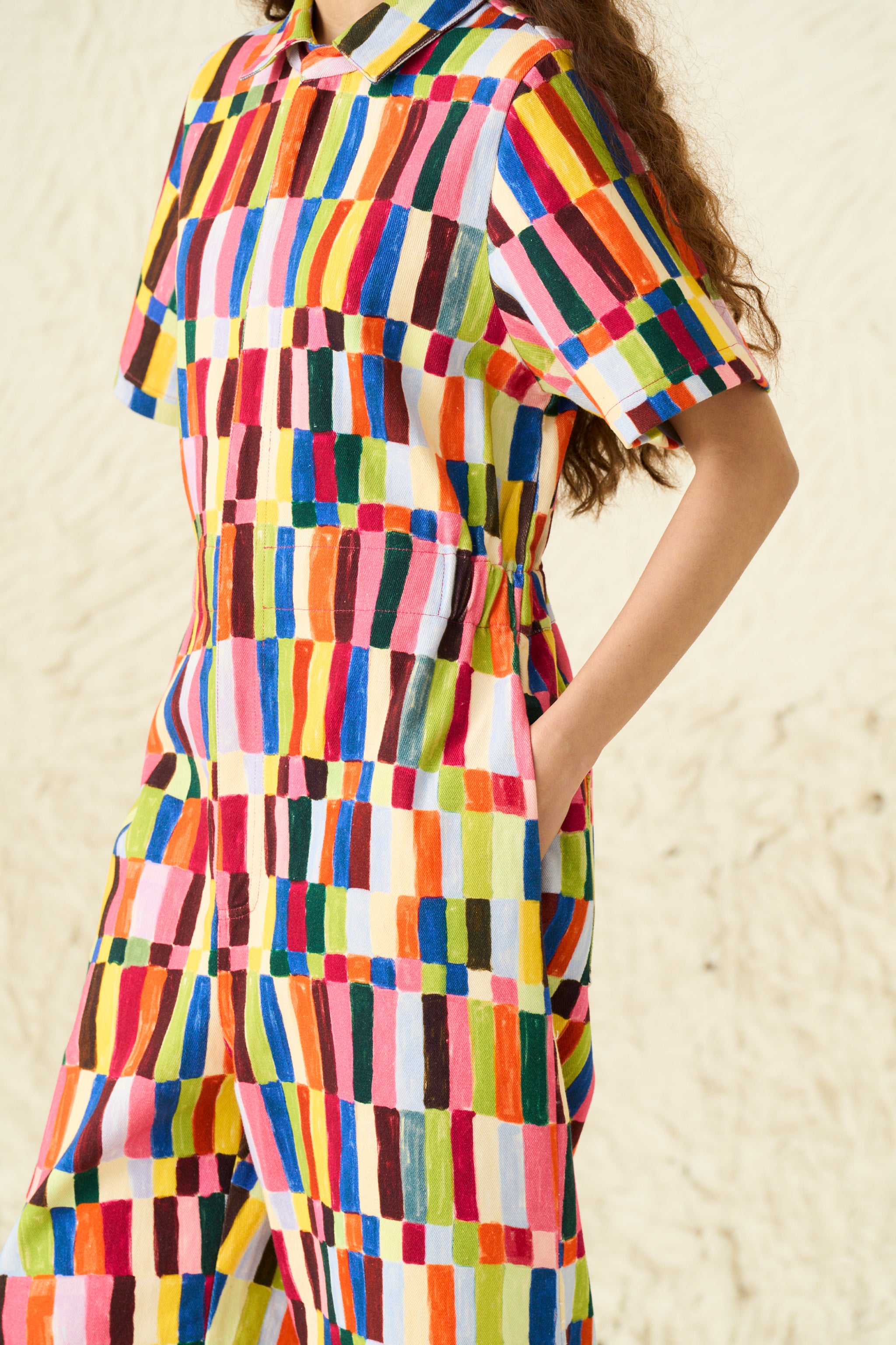 SKATER JUMPSUIT | PARASOL PRINT