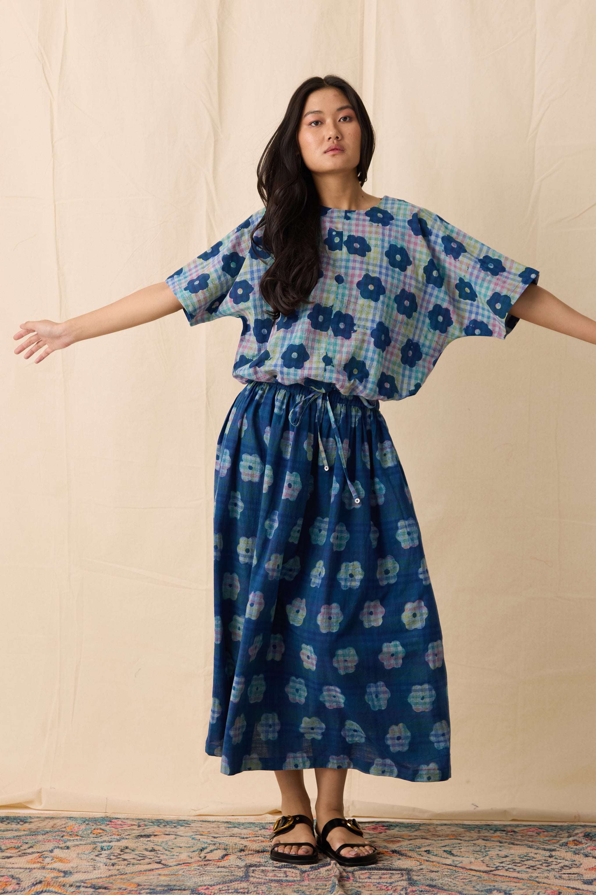 PICNIC TOP | INDIGO BLOOM