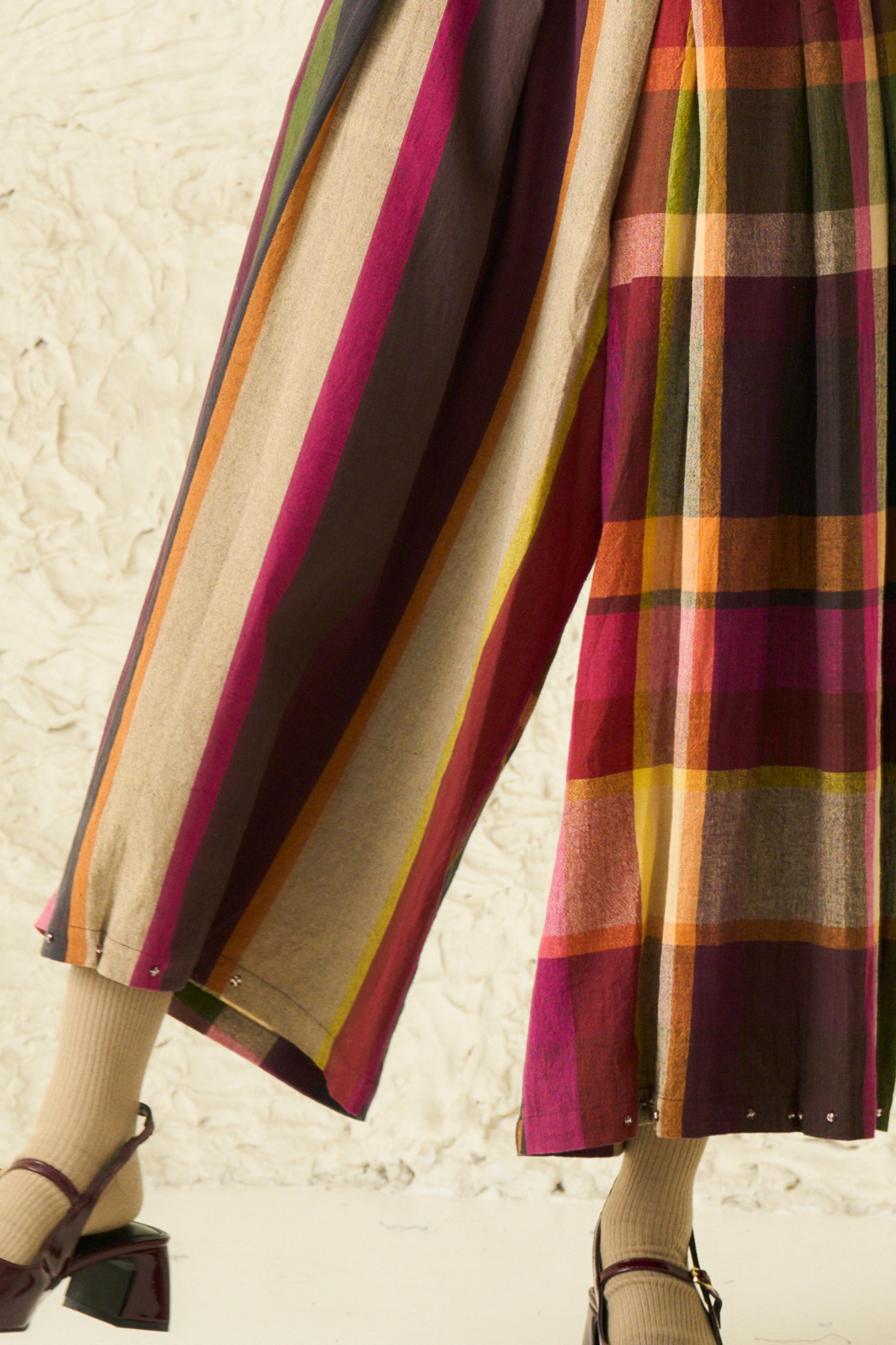 SEPIA PANT | SUNDAE	STRIPES & CHEX