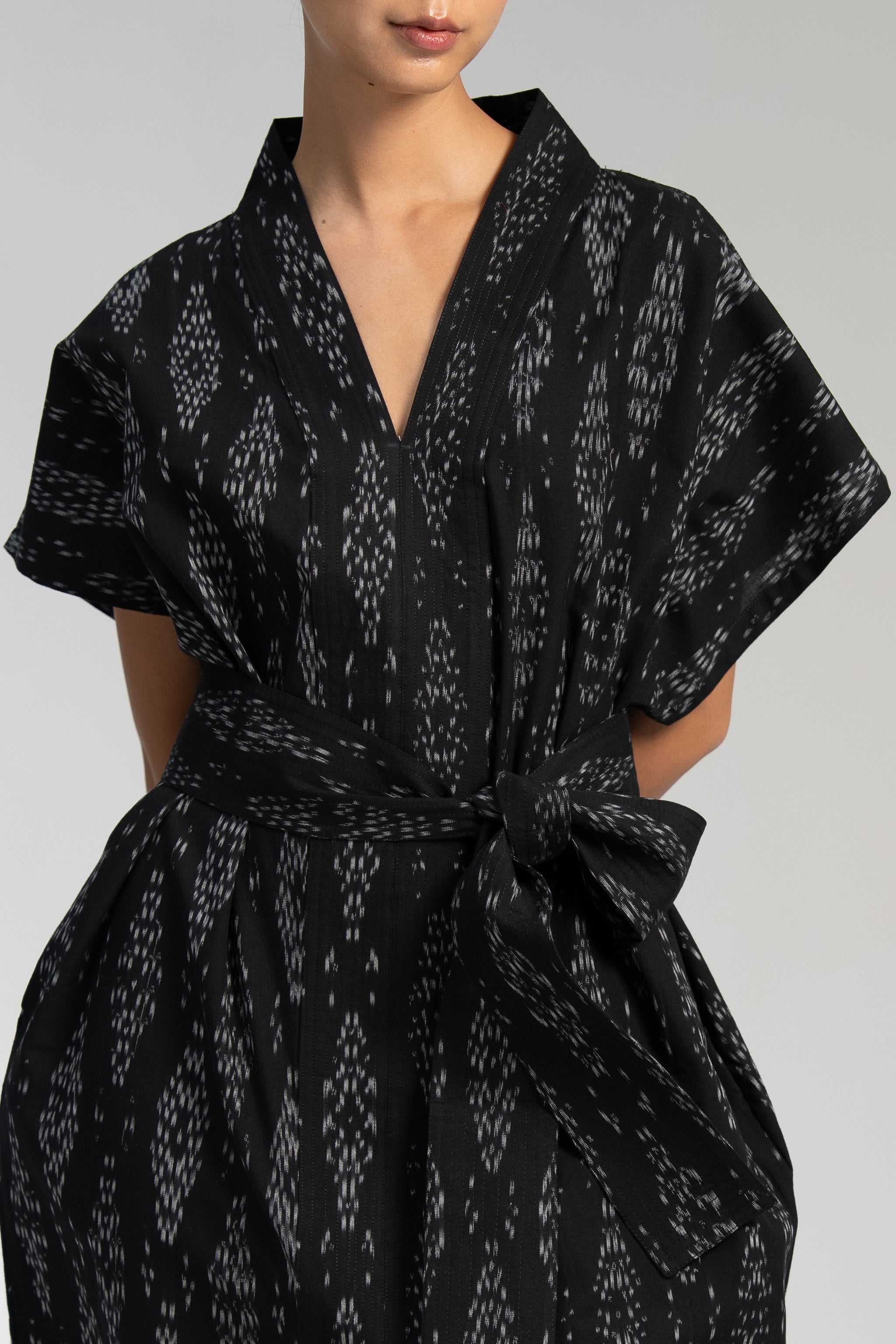 NAYA KAFTAN DRESS | MIDNIGHT IKAT