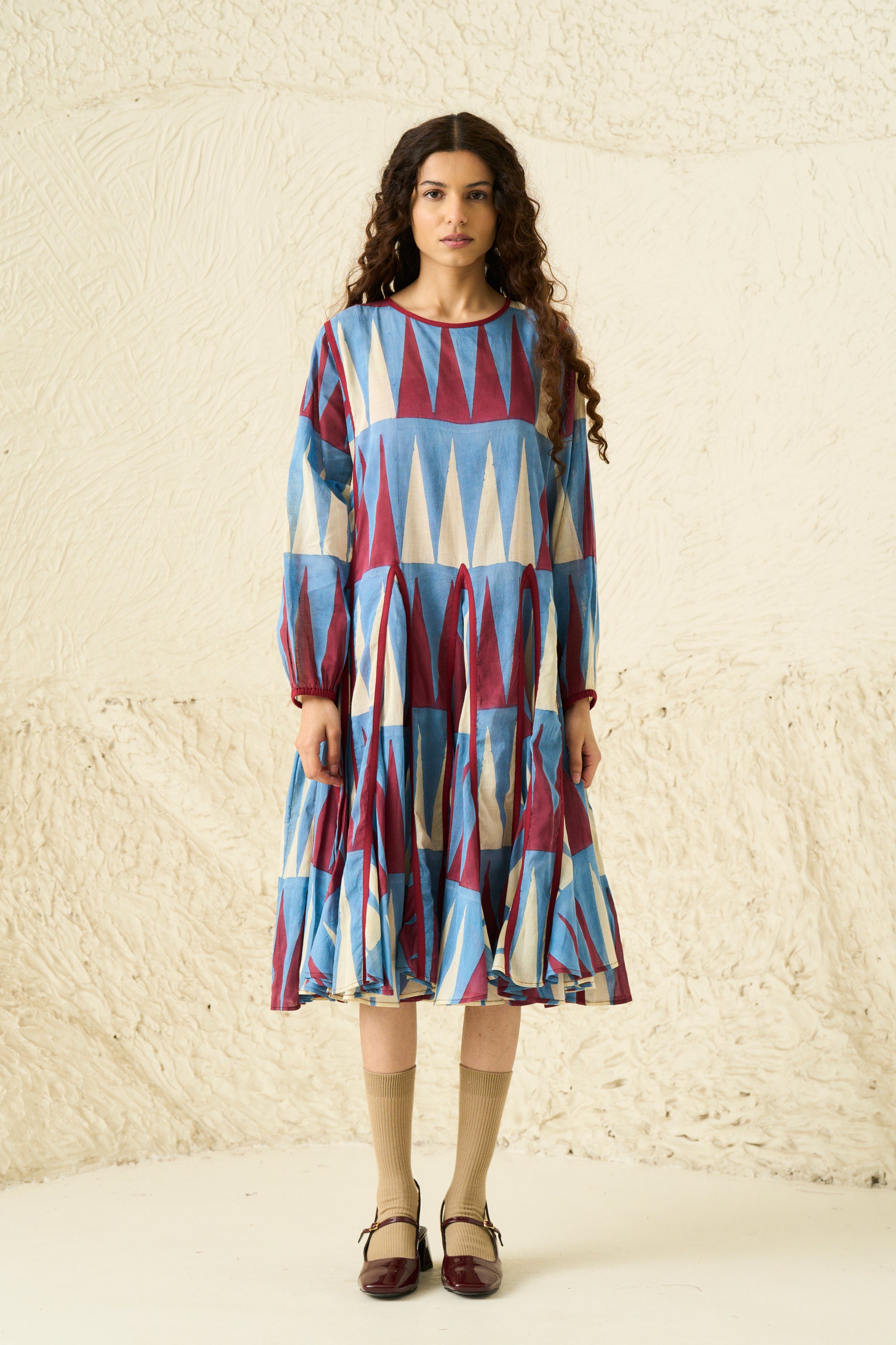 ALEXA DRESS | MULTI	POINT SLATE