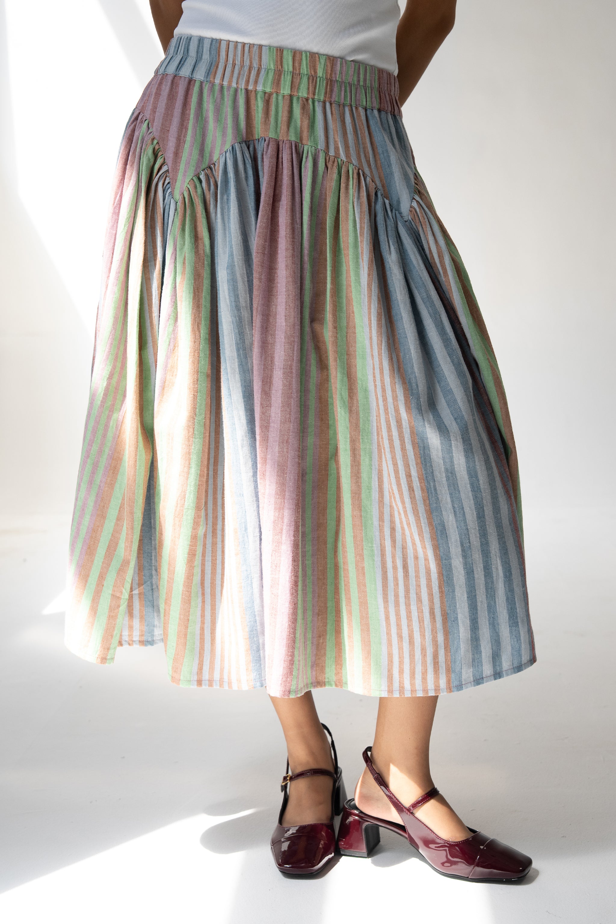 BELLA SKIRT | POSTCARD STRIPES