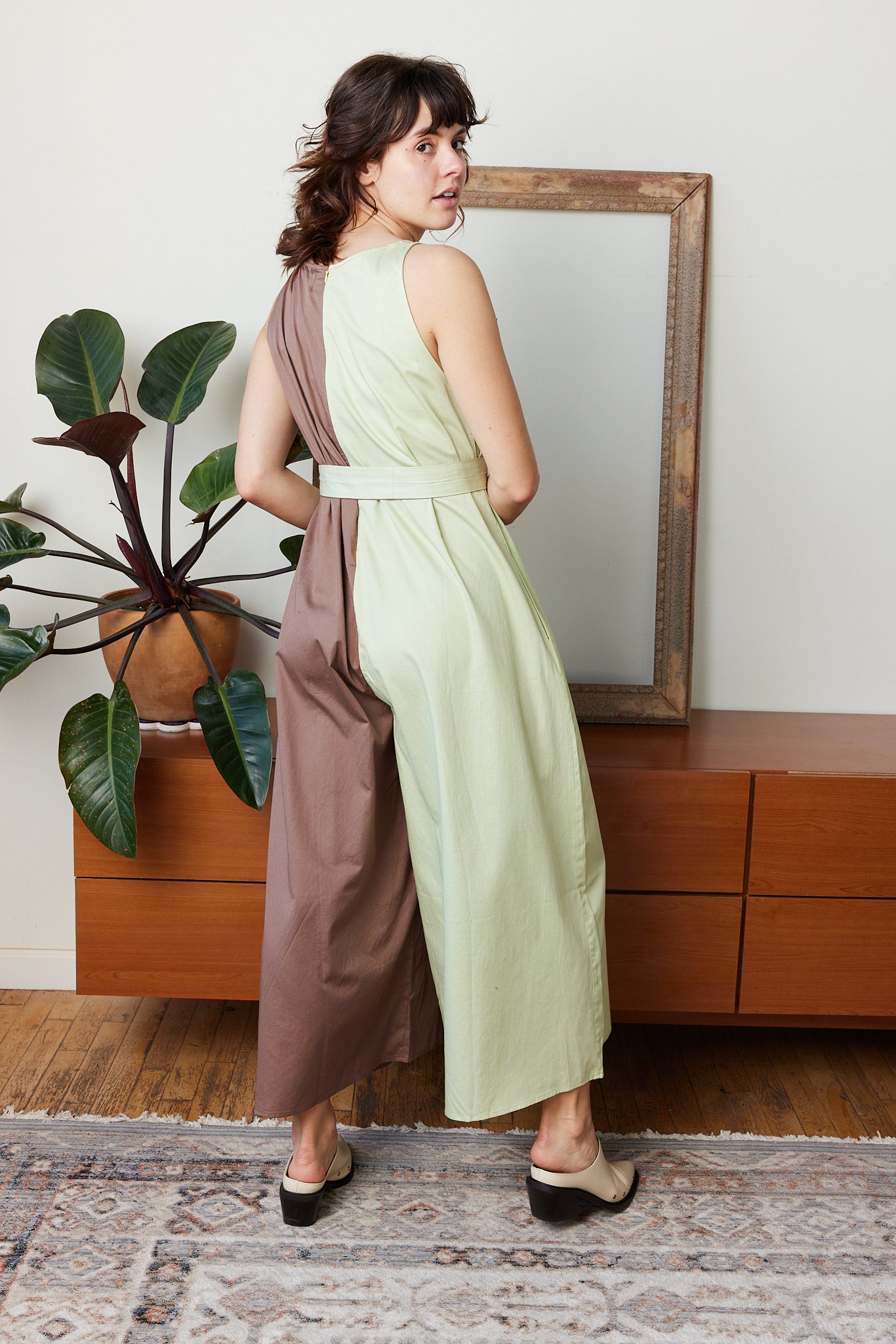 ADELE JUMPSUIT |  FRESH GREEN X KHAKI