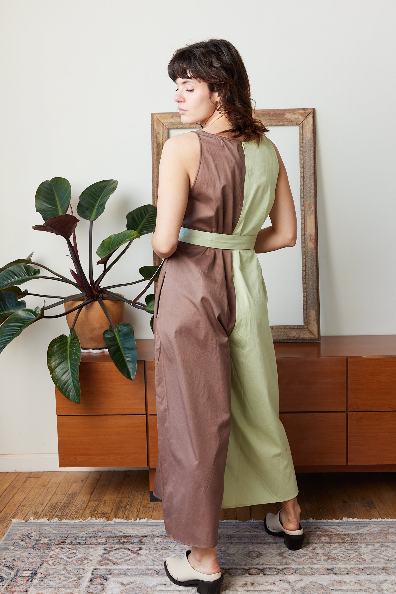 ADELE JUMPSUIT |  FRESH GREEN X KHAKI