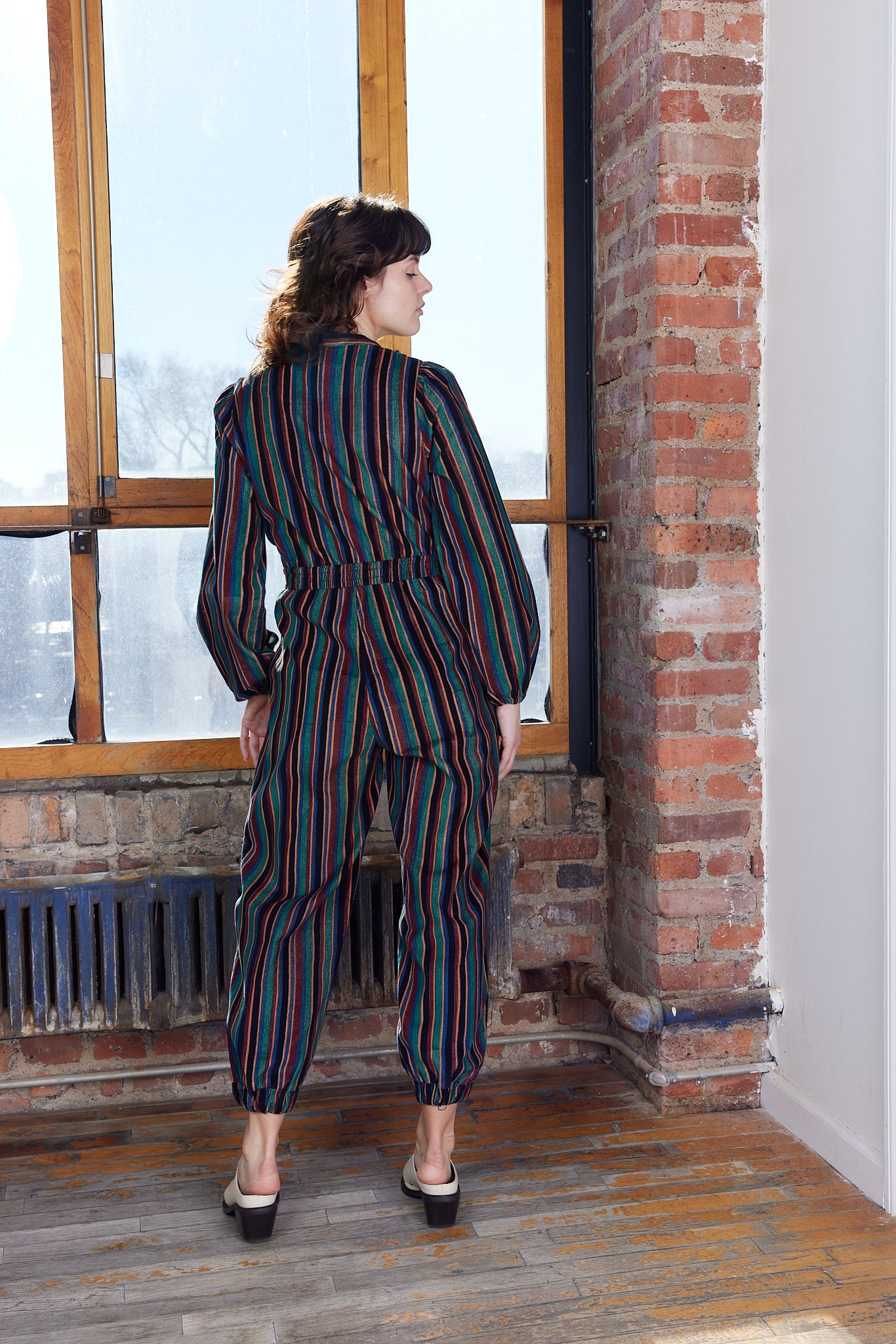 ANDI JUMPSUIT | VERDE STRIPE