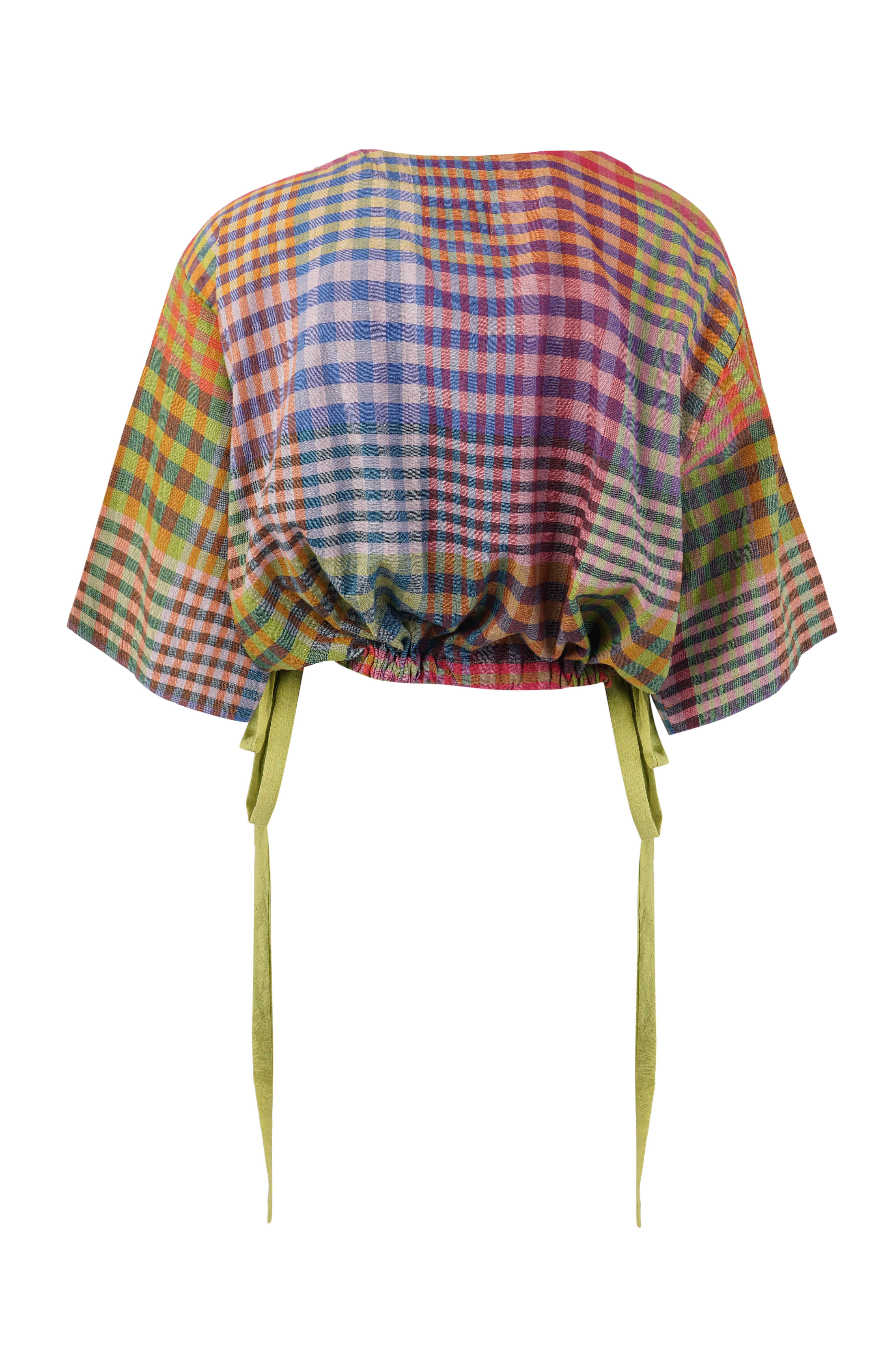 WOVEN DREAMS TOP | POSTCARD CHEX