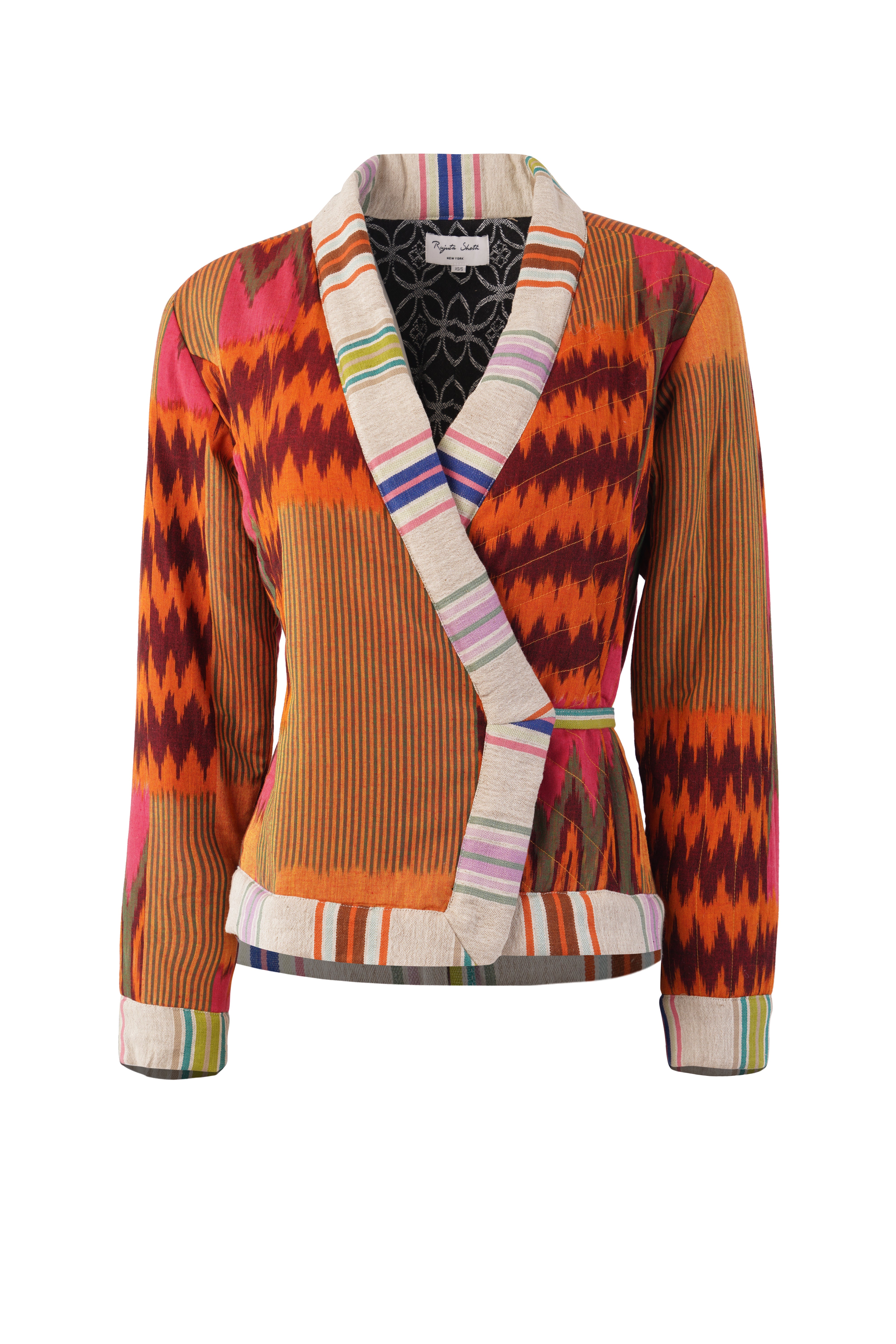 MIRAGE JACKET | MYSTIC IKAT X NOIR BLOSSOM