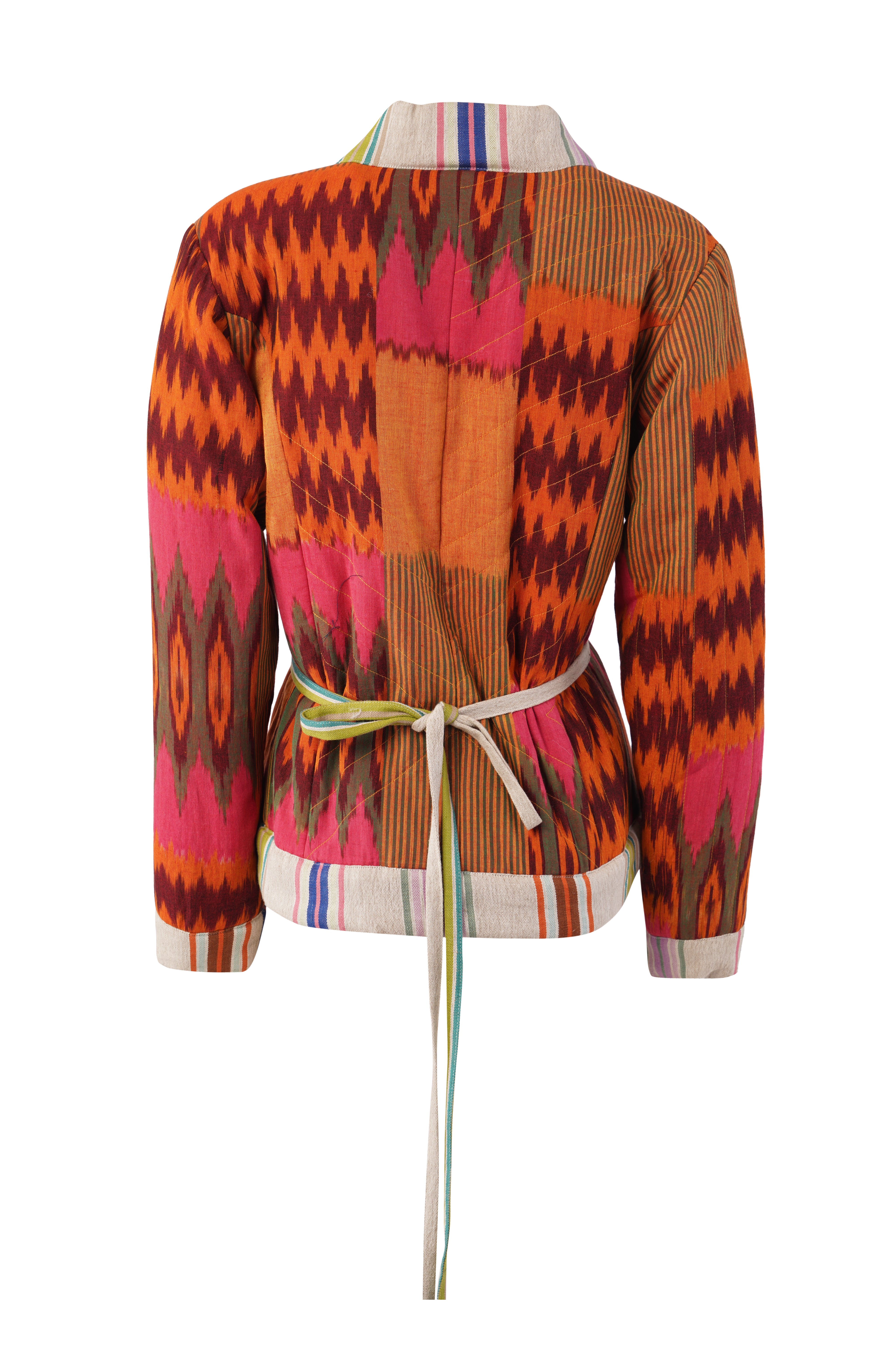 MIRAGE JACKET | MYSTIC IKAT X NOIR BLOSSOM