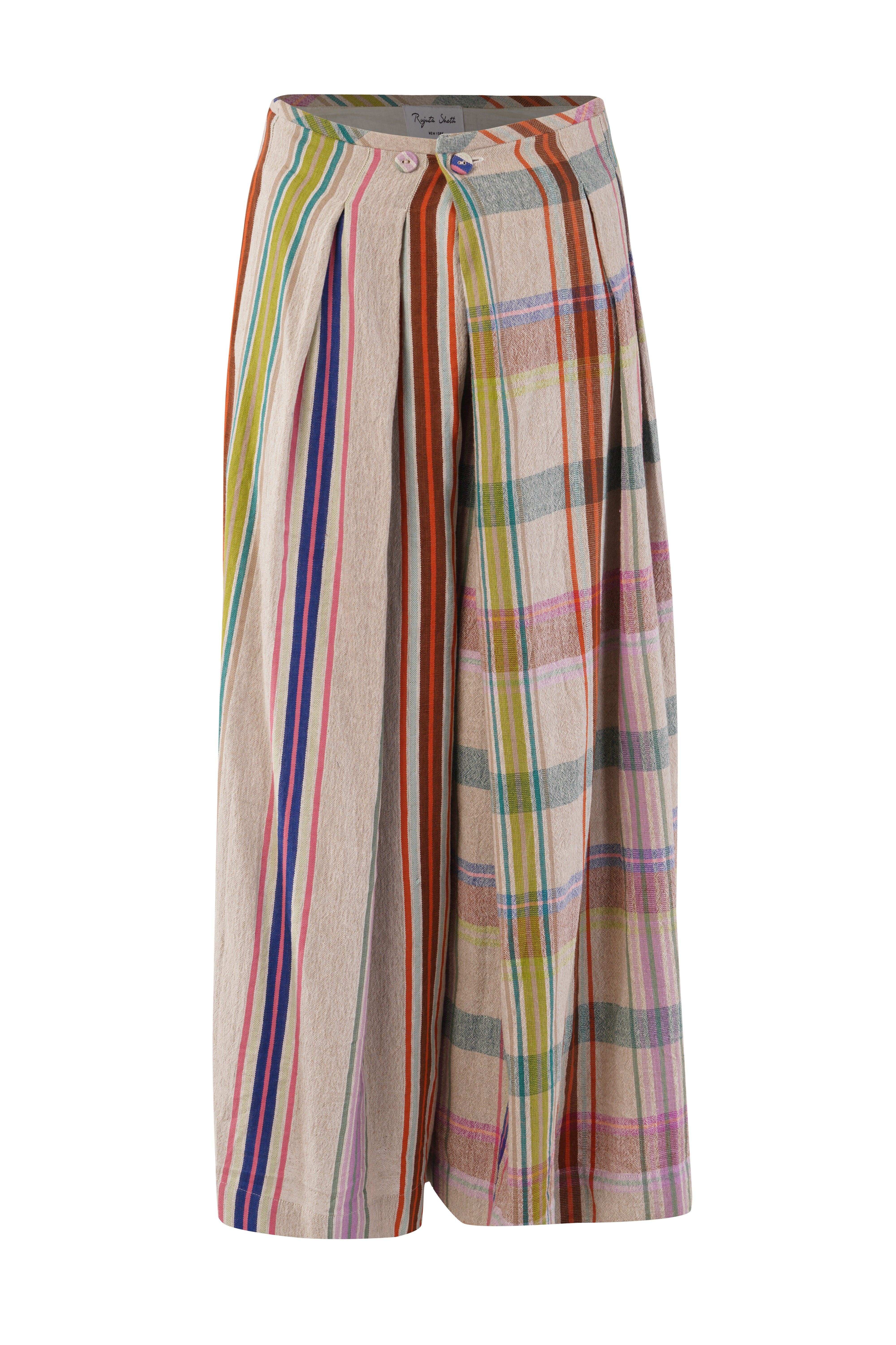 FRIDA PANTS |  KULFI CHEX X STRIPES