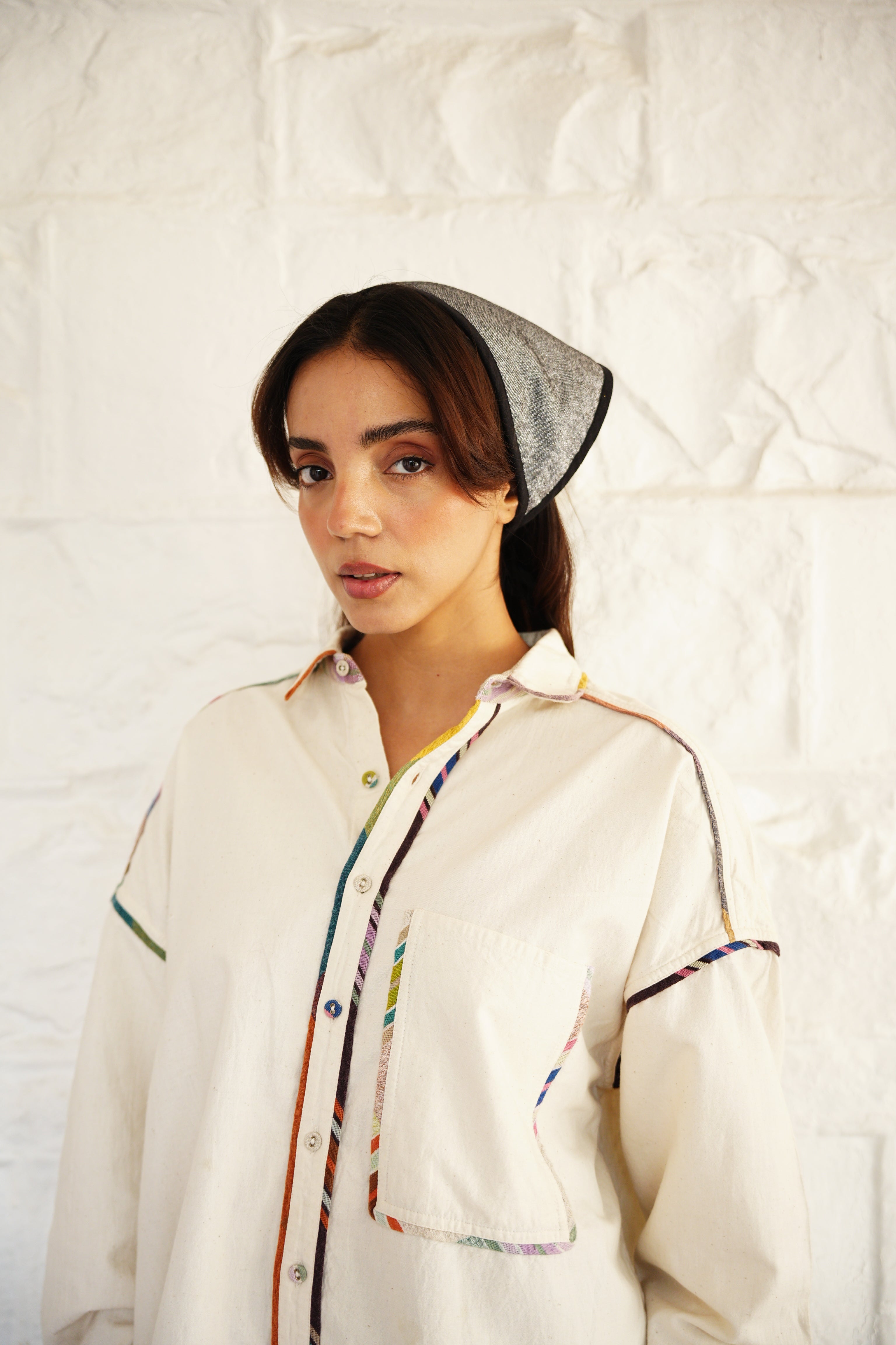 TINSEL BANDANA | SILVER