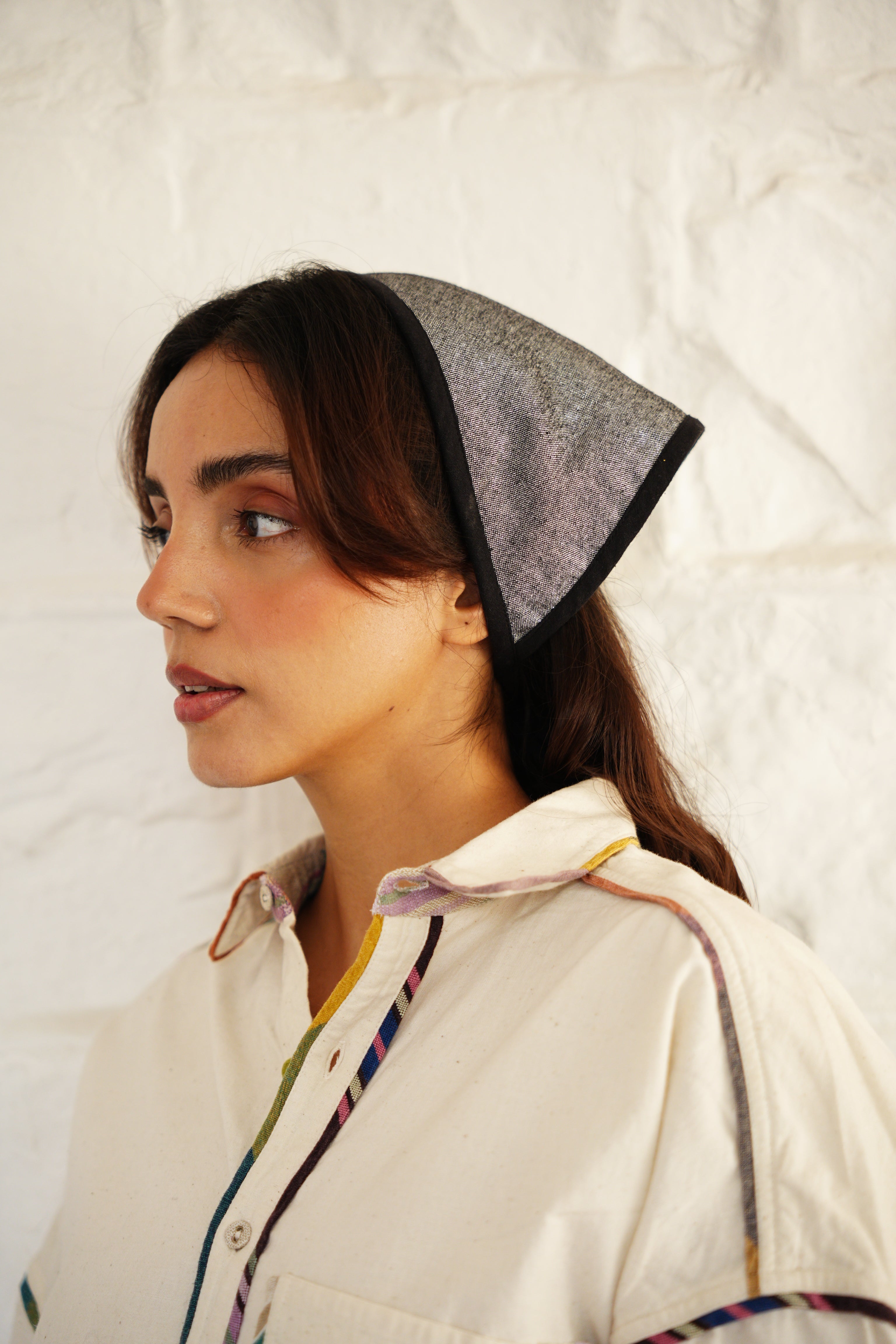 TINSEL BANDANA | SILVER