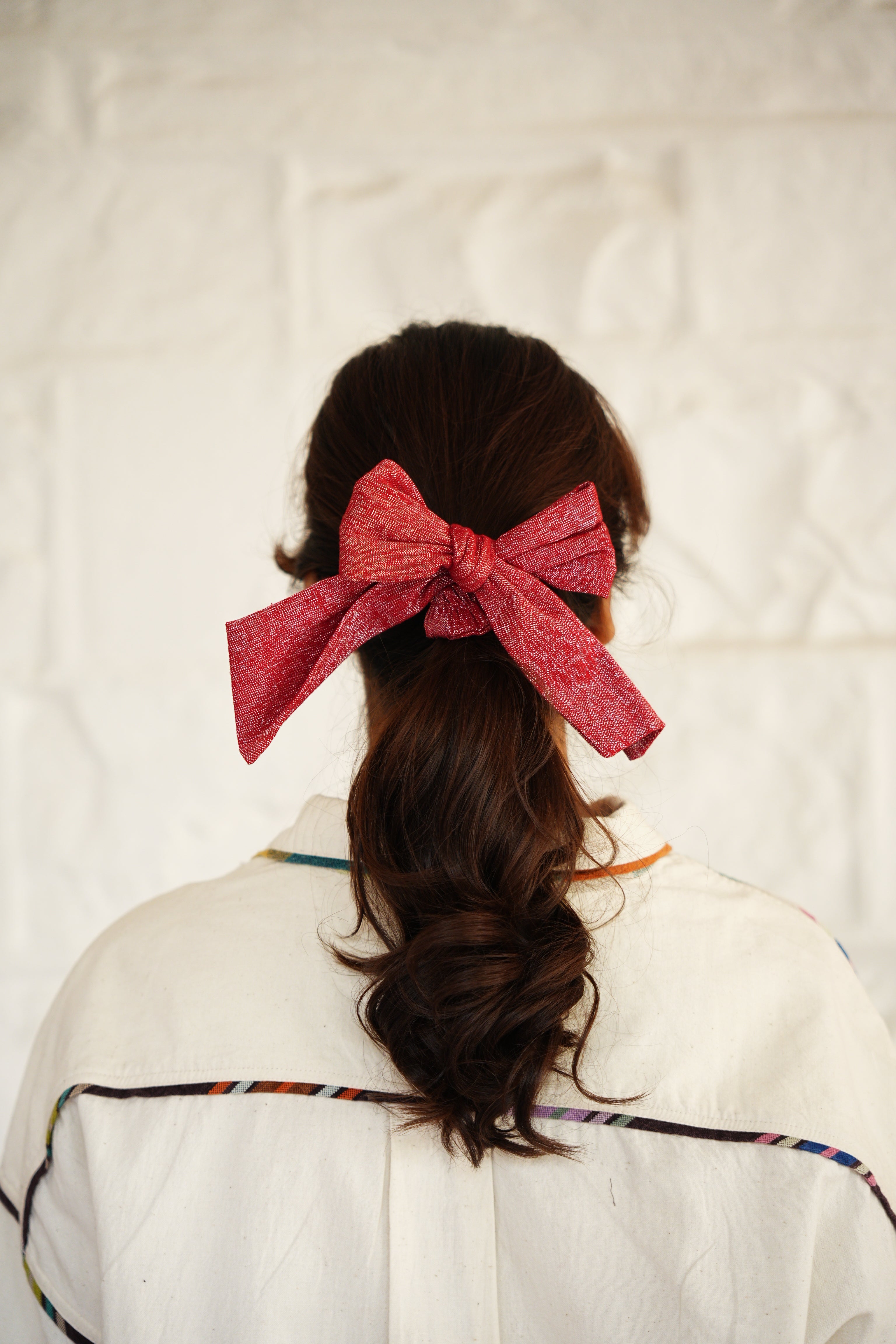 TINSEL SCRUNCHIE | RED