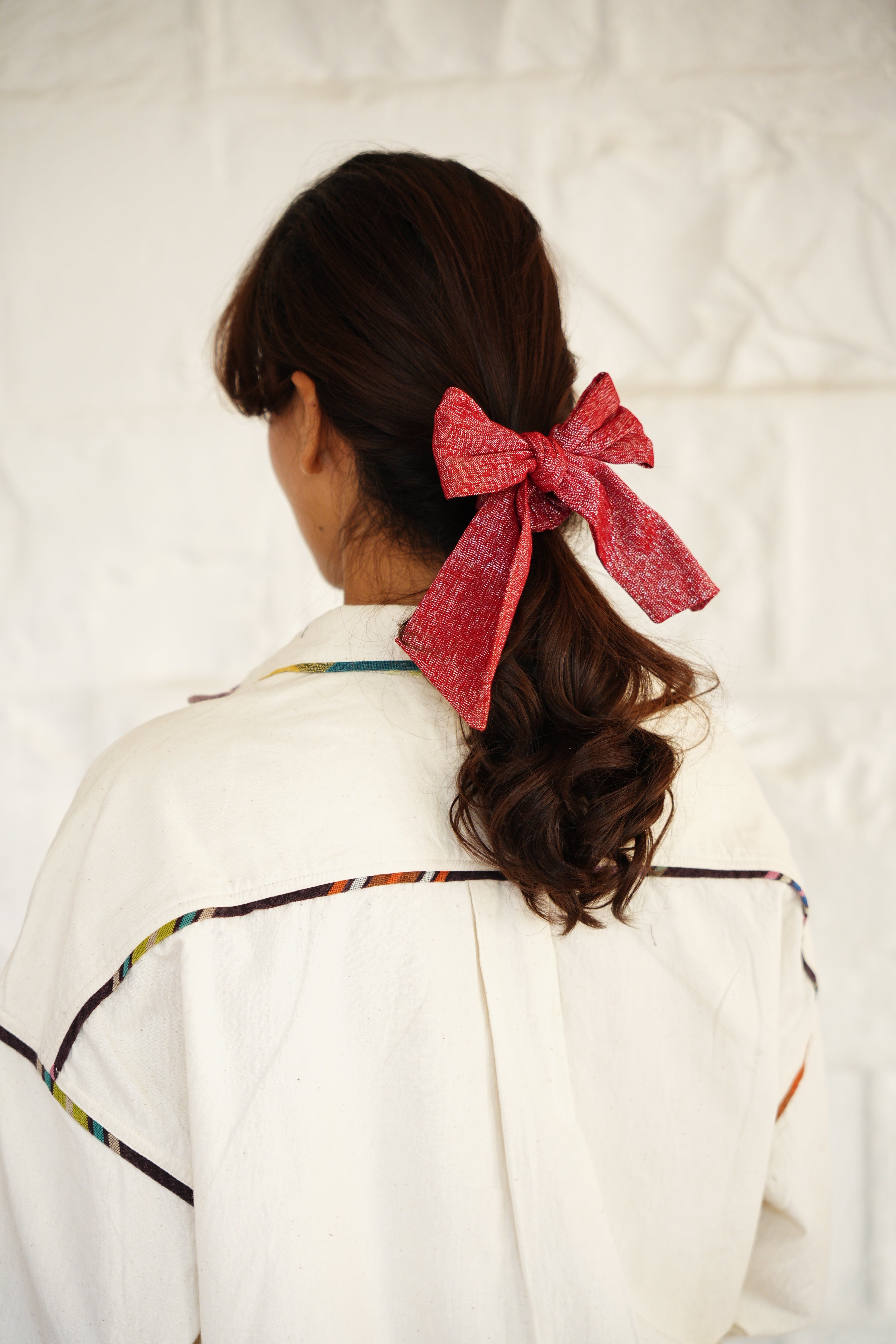 TINSEL SCRUNCHIE | RED