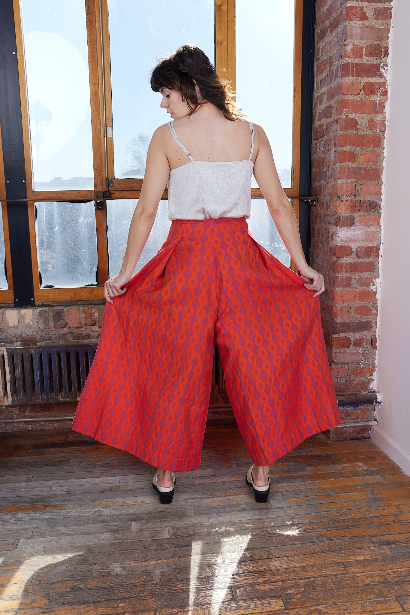 FRIDA PANT | SORBET JACQUARED