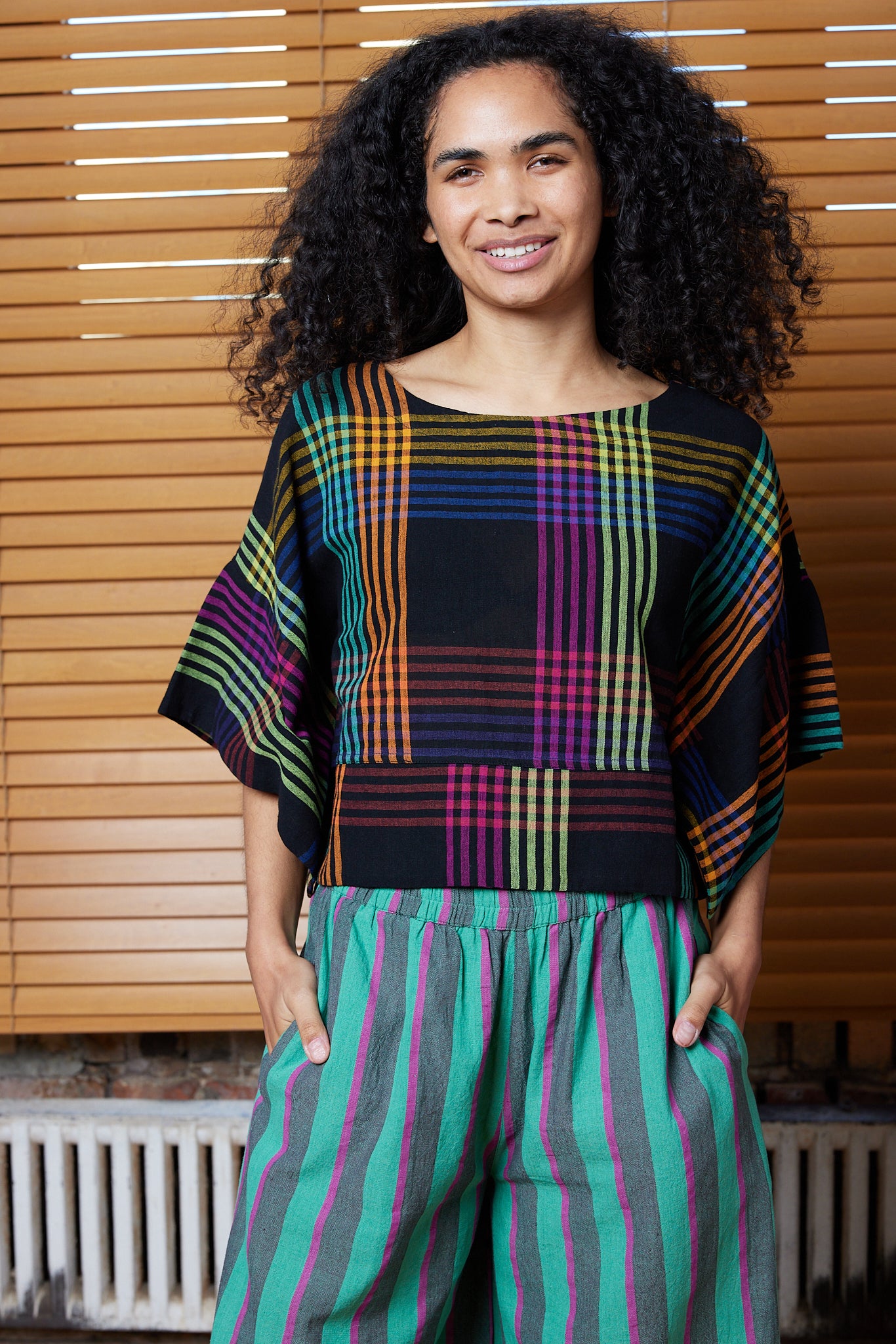 MIRA TOP | FIREFLY CHEX – Rujuta Sheth