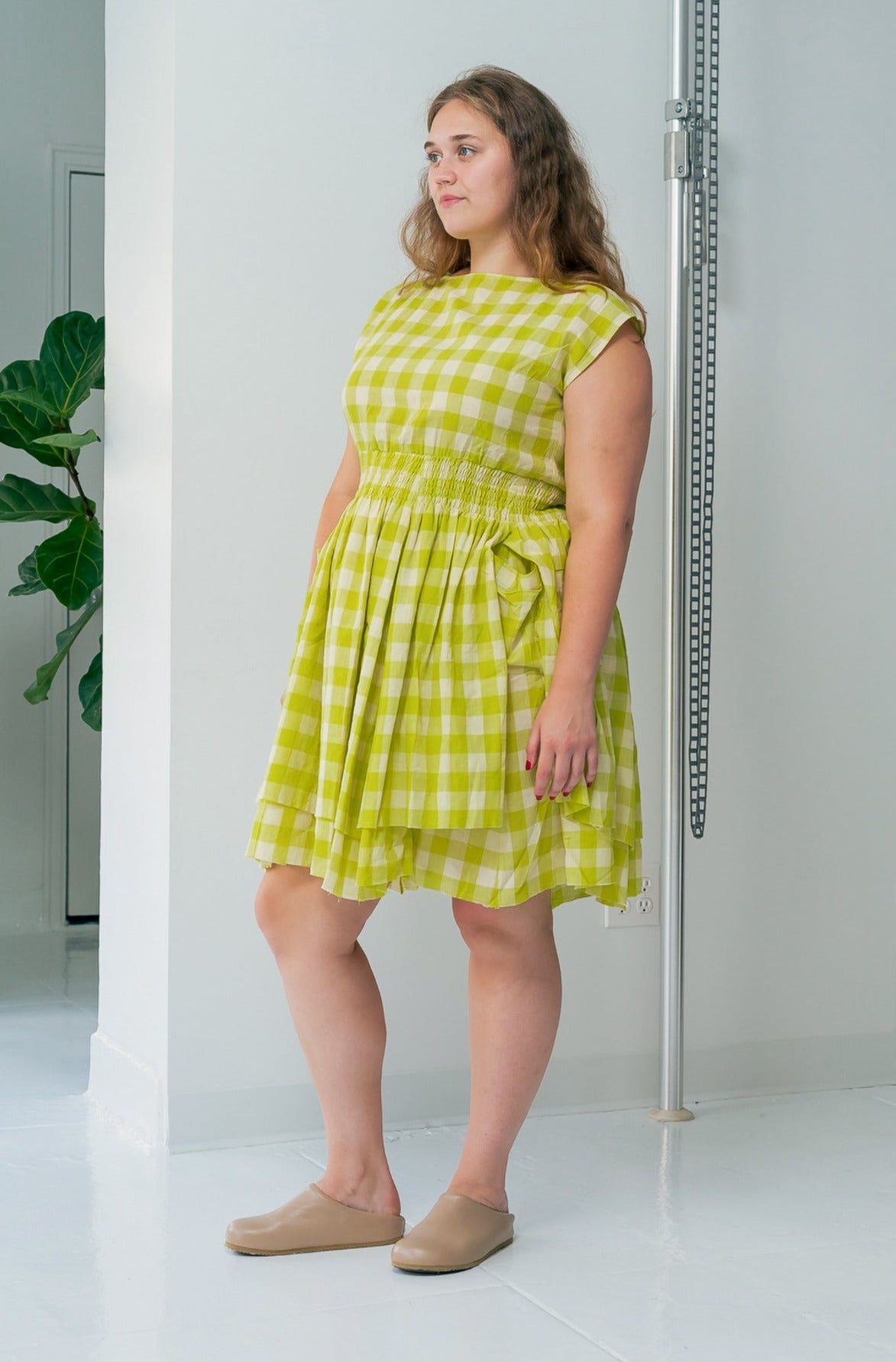 Lizzy Dress | Limeade Chex