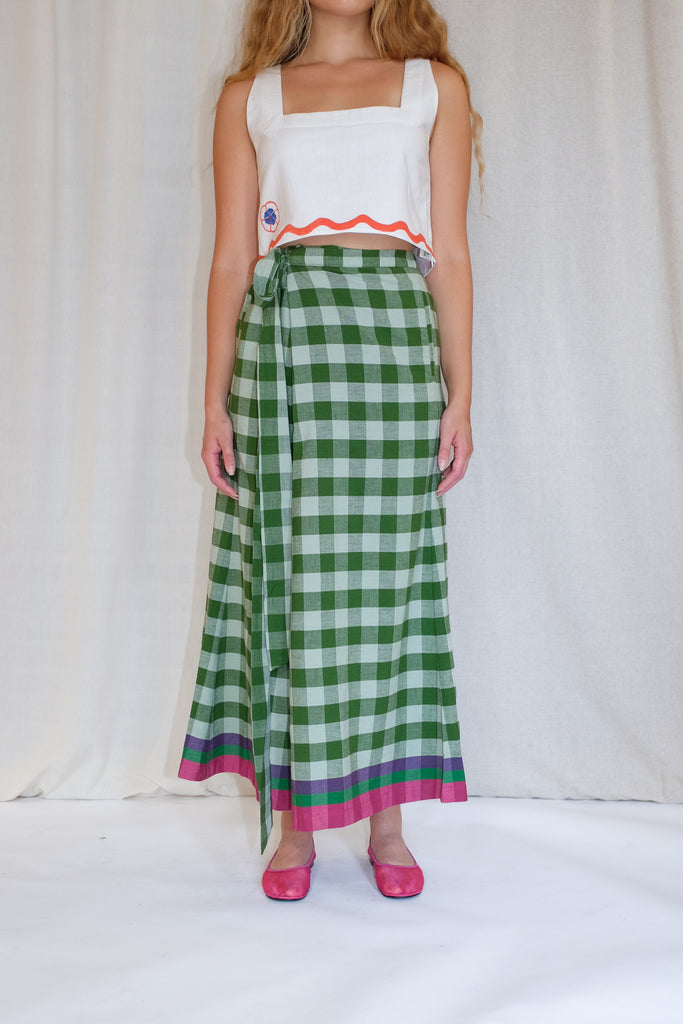 Thomas Menswear Check Wrap Culotte – Tibi Official