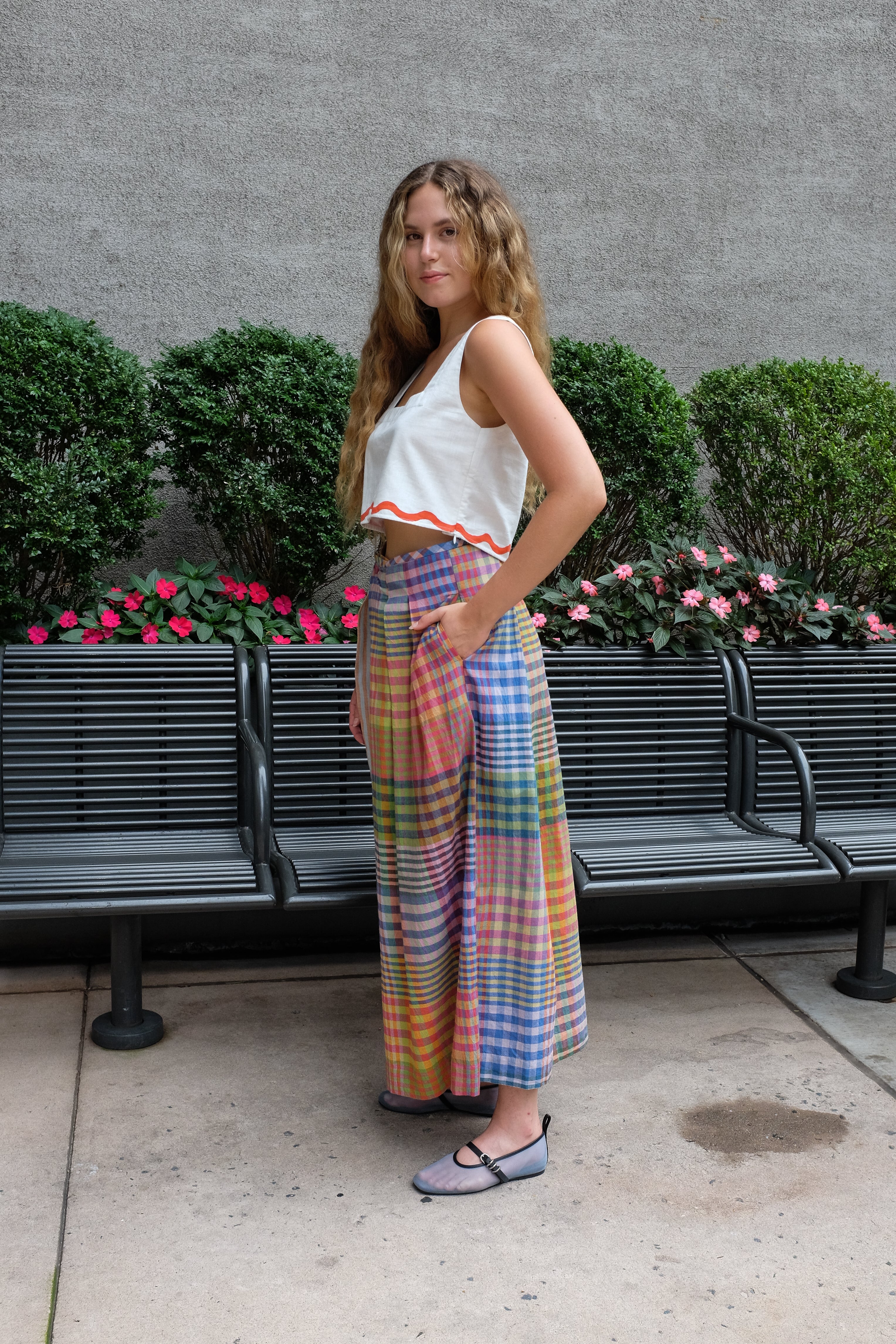 FRIDA PANTS | POSTCARD STRIPE X CHEX