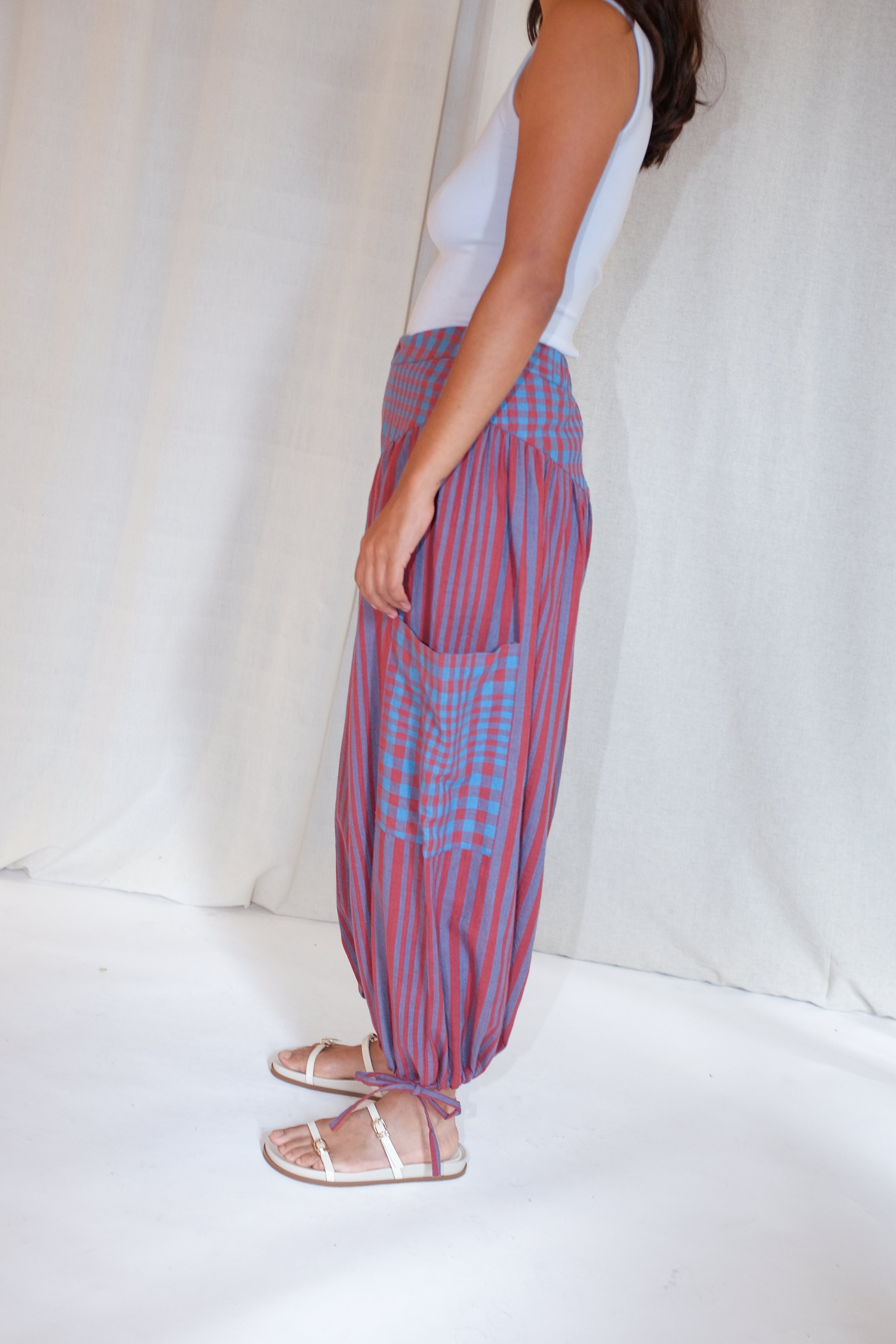 VERA PANTS | BEACON STRIPE X CHEX