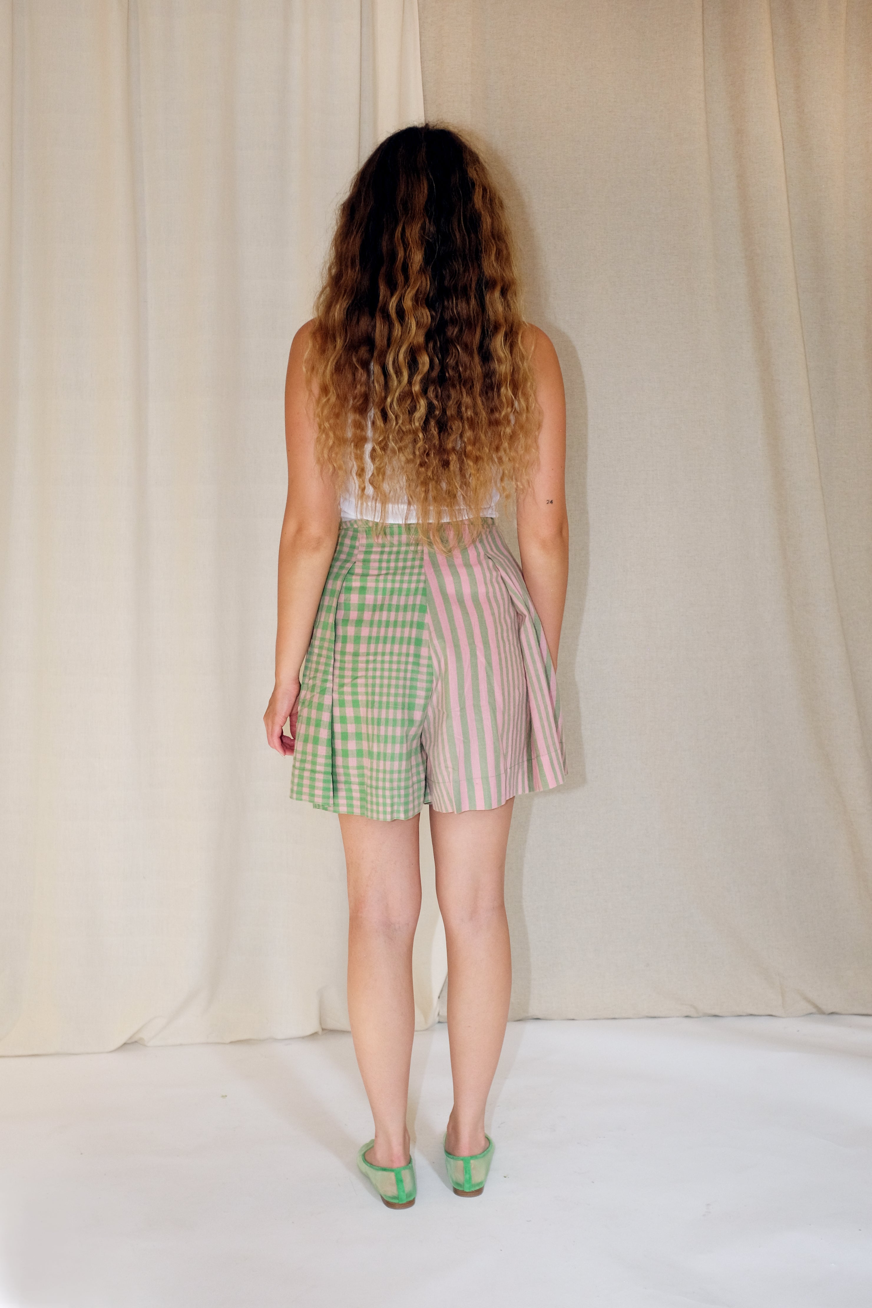 FRIDA SKORT | HUDSON STRIPE X CHEX