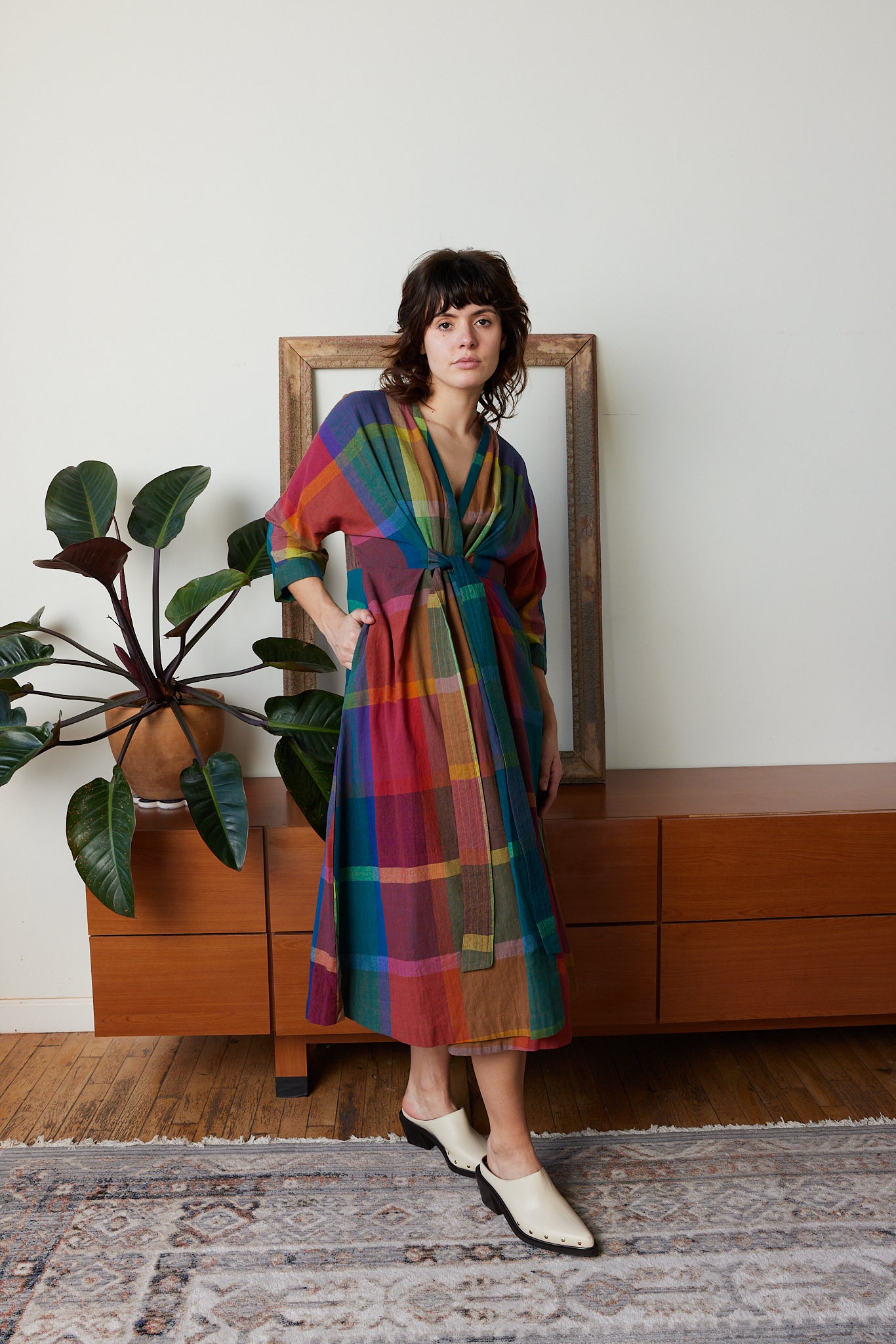 TARA WRAP DRESS | MADRAS CHEX