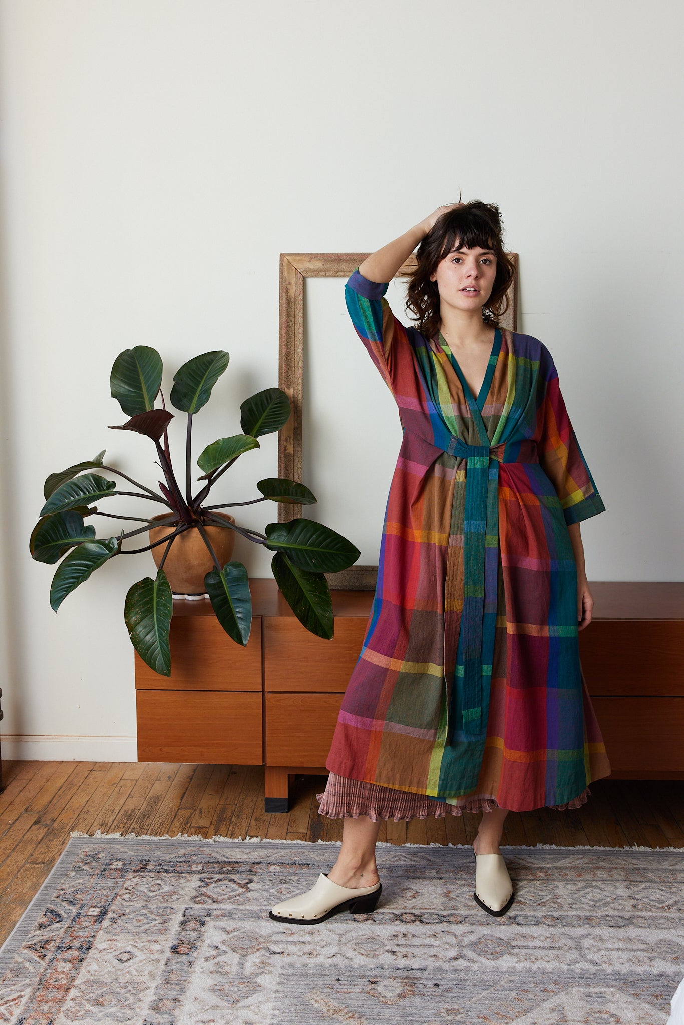 TARA WRAP DRESS | MADRAS CHEX