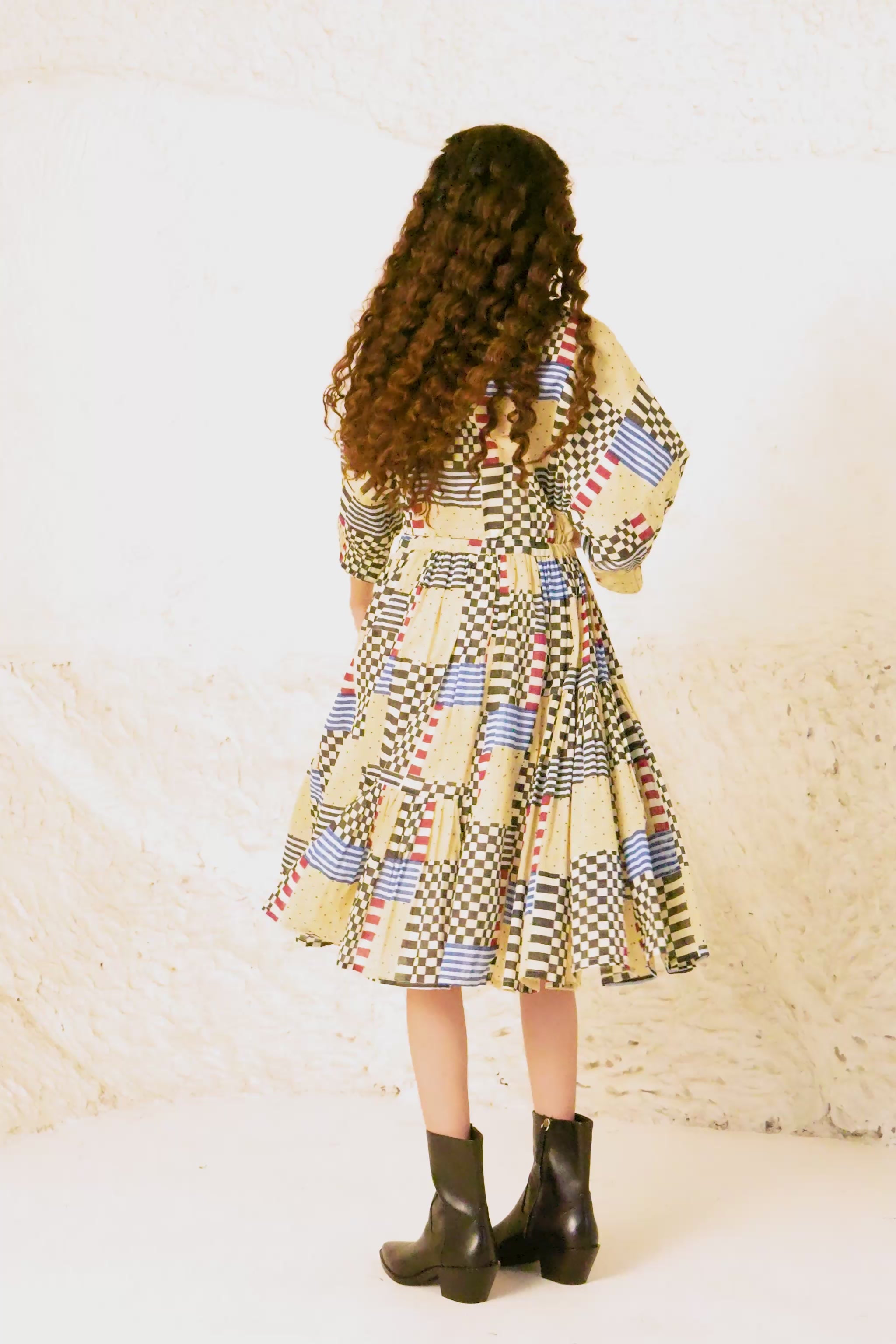 MOSSES DRESS | CHECKMATE SAND