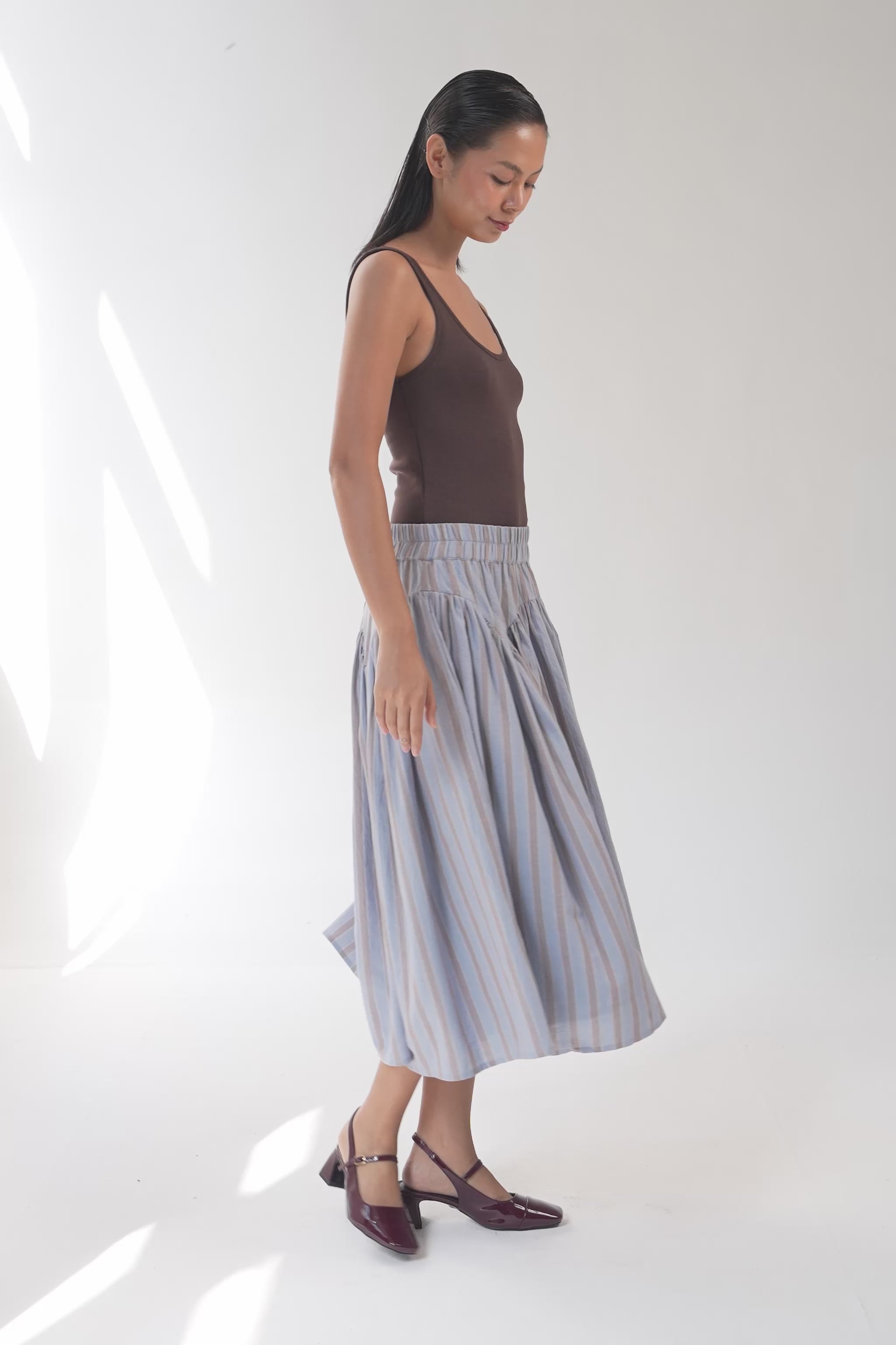 BELLA SKIRT | CLOUD STRIPES
