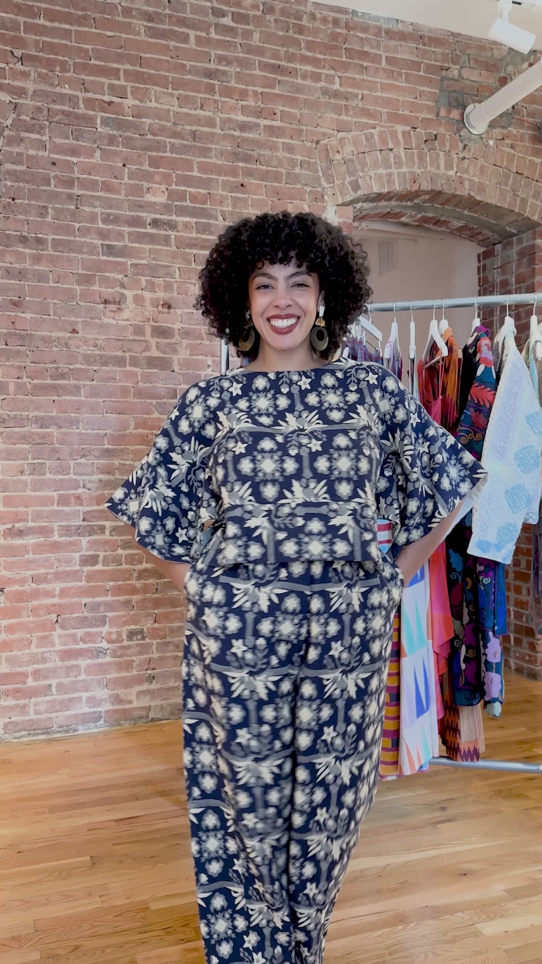 MIRA TOP | BOUQUET JACQUARD