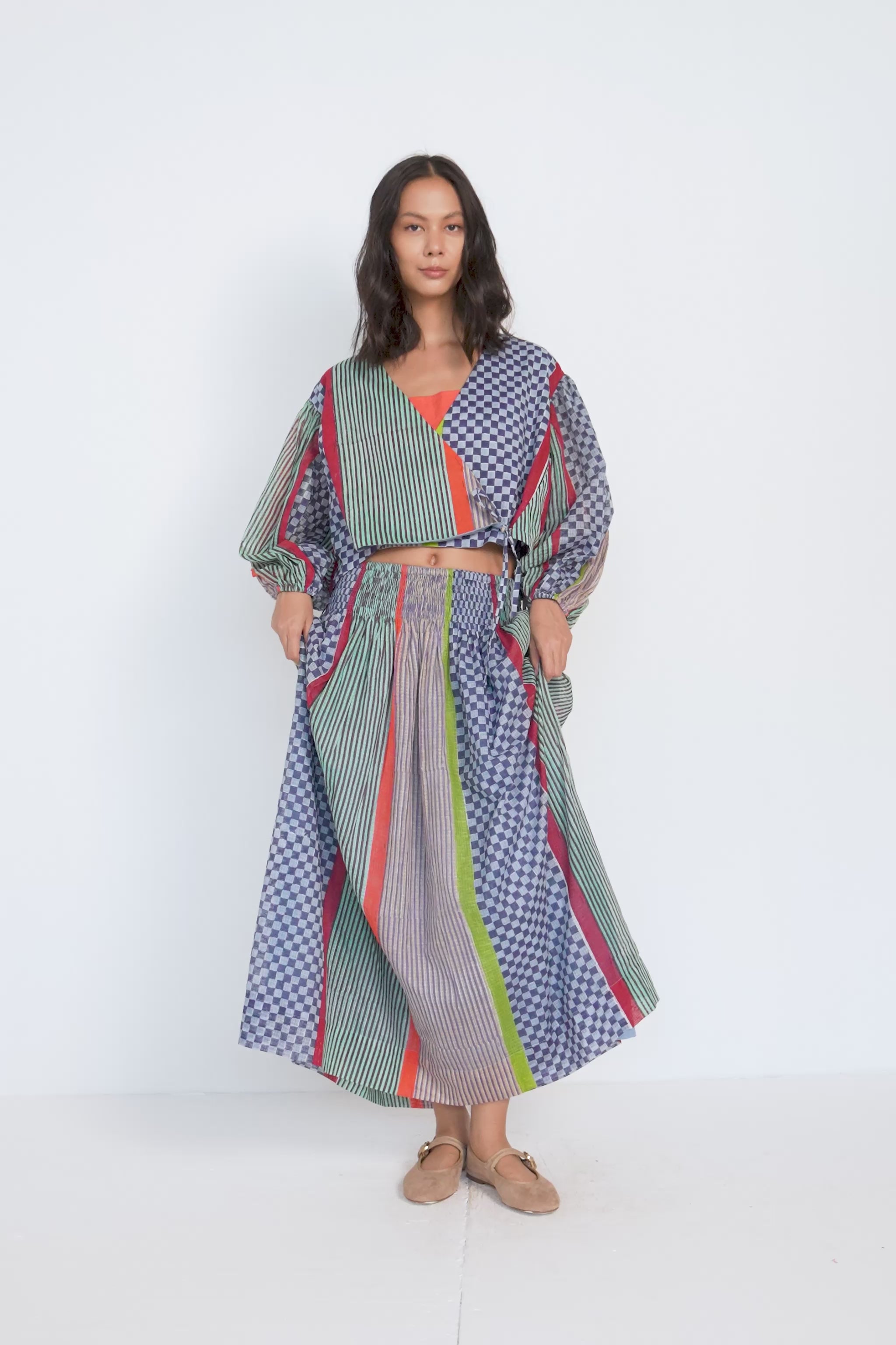 HUE SKIRT | FIELD GRID