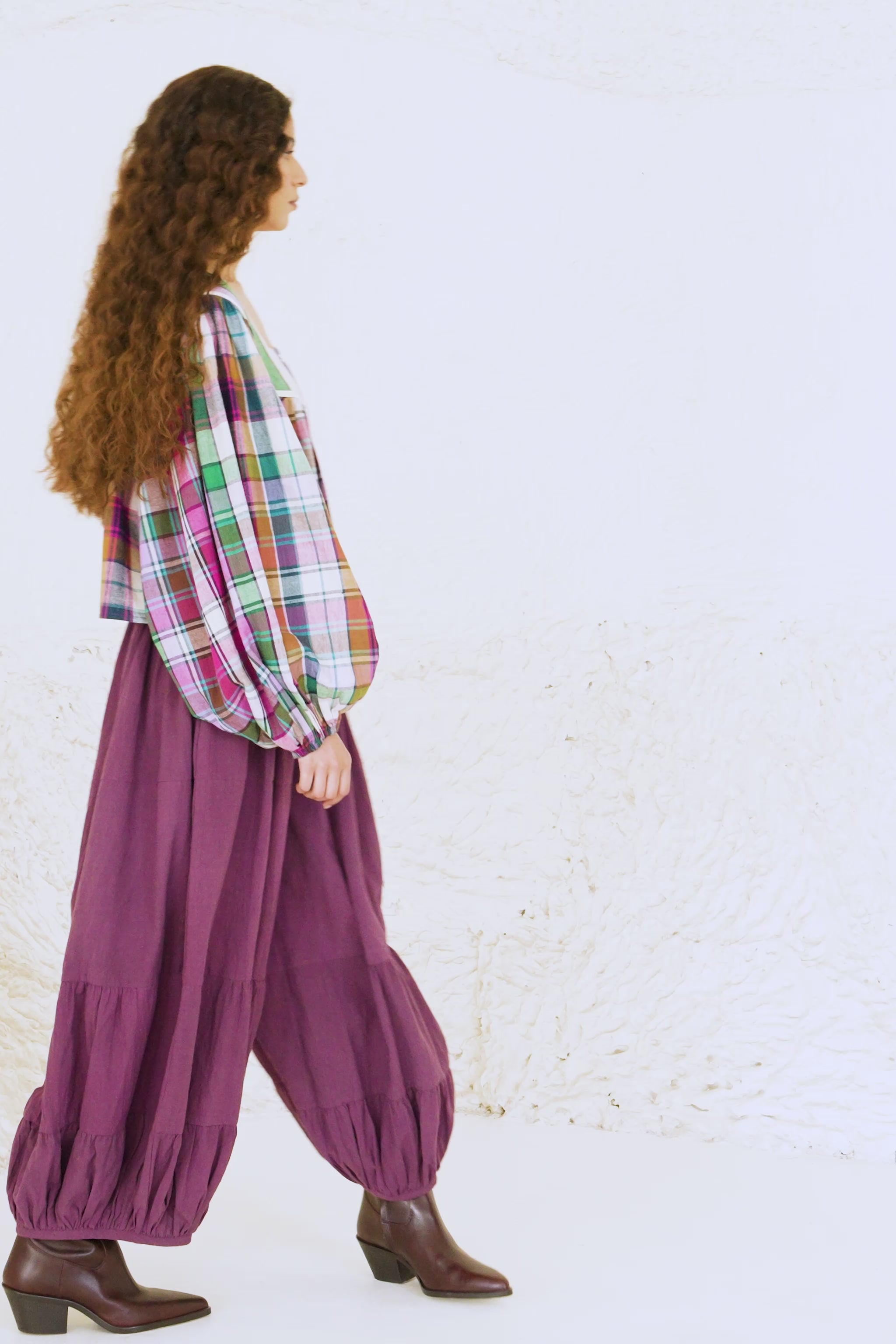 SORA PANT | SOLID MERLOT