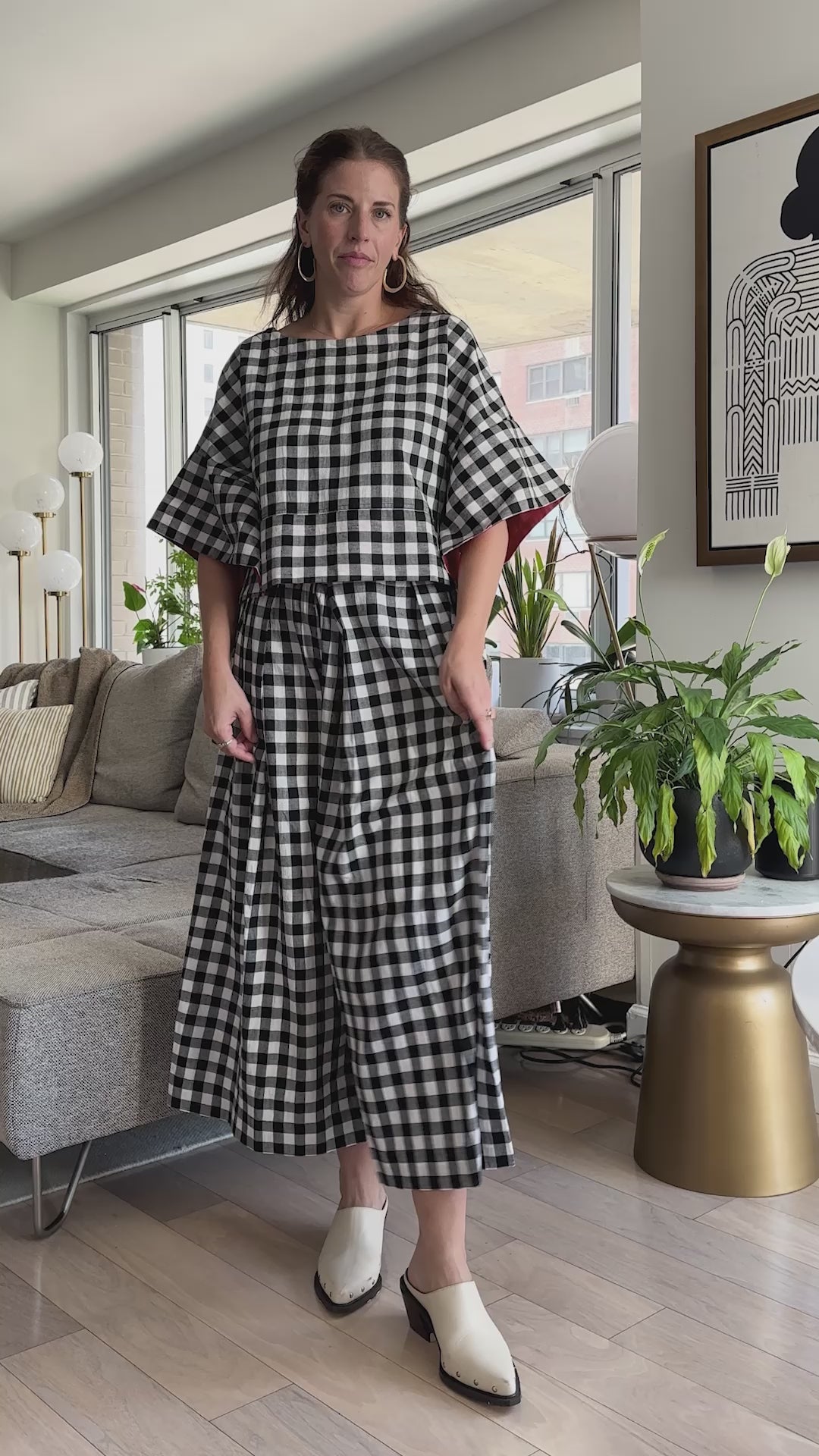 FRIDA PANTS | BLACK & WHITE CHEX