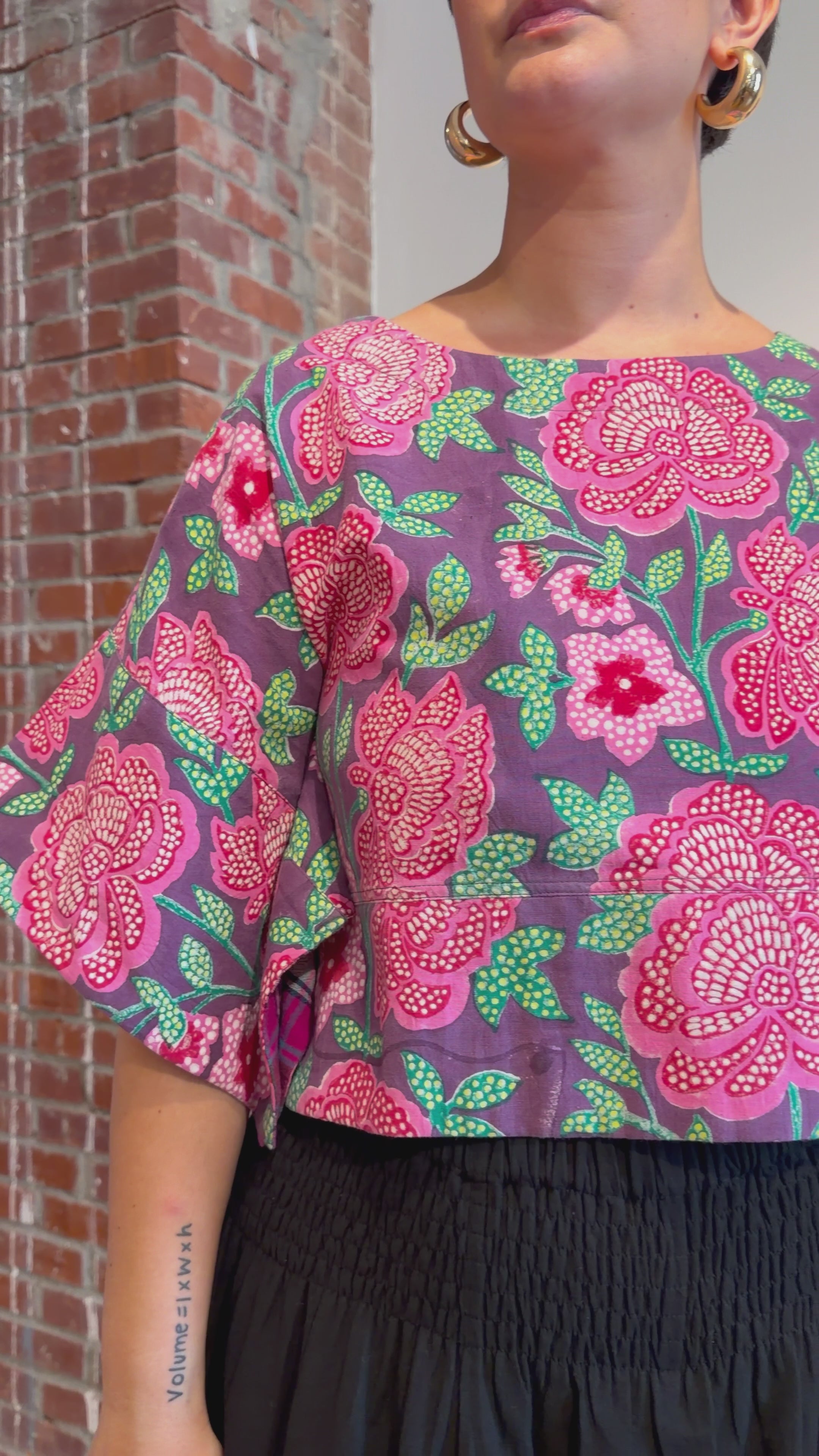 MIRA TOP | ROSETTE PLUM