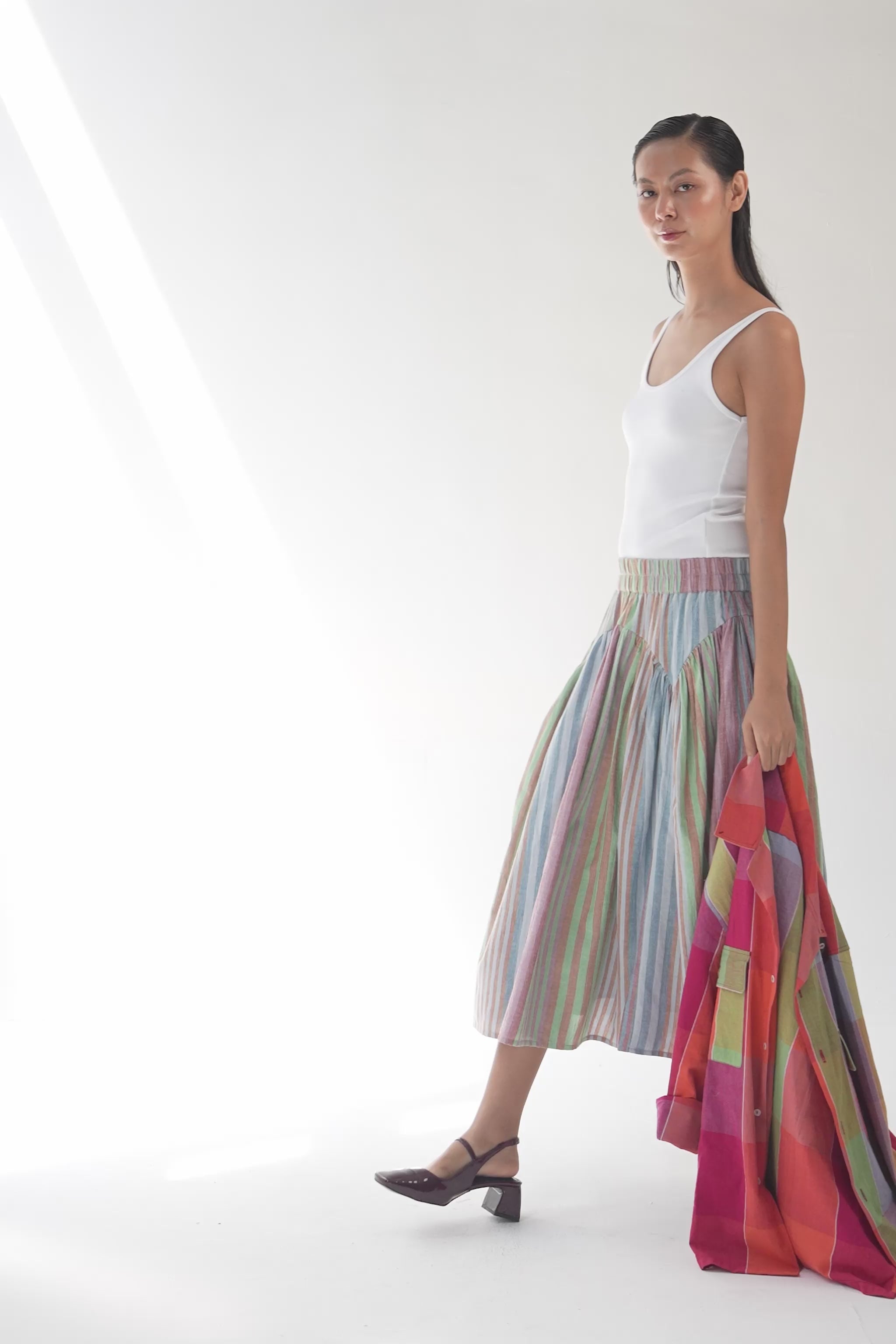 BELLA SKIRT | POSTCARD STRIPES