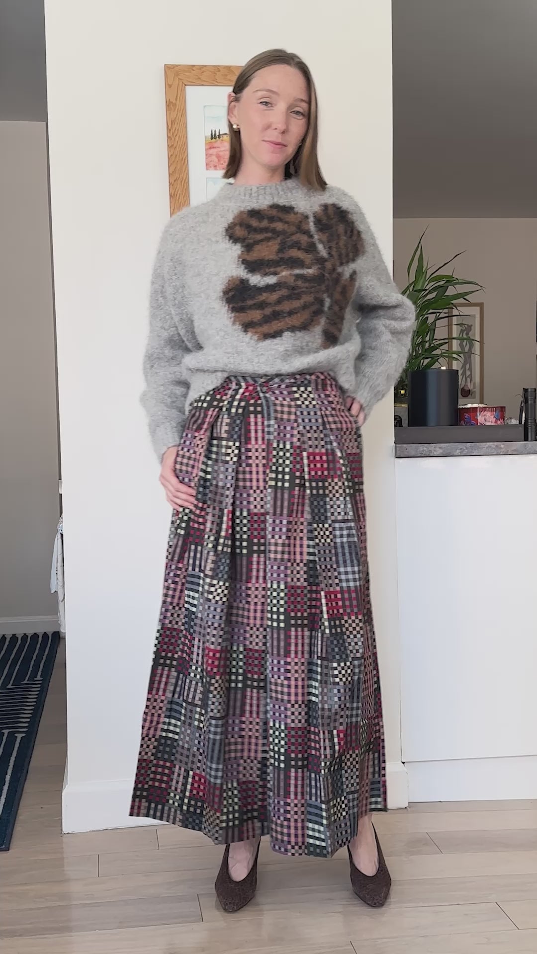 FRIDA PANTS | NIGHT RUBIX PRINT