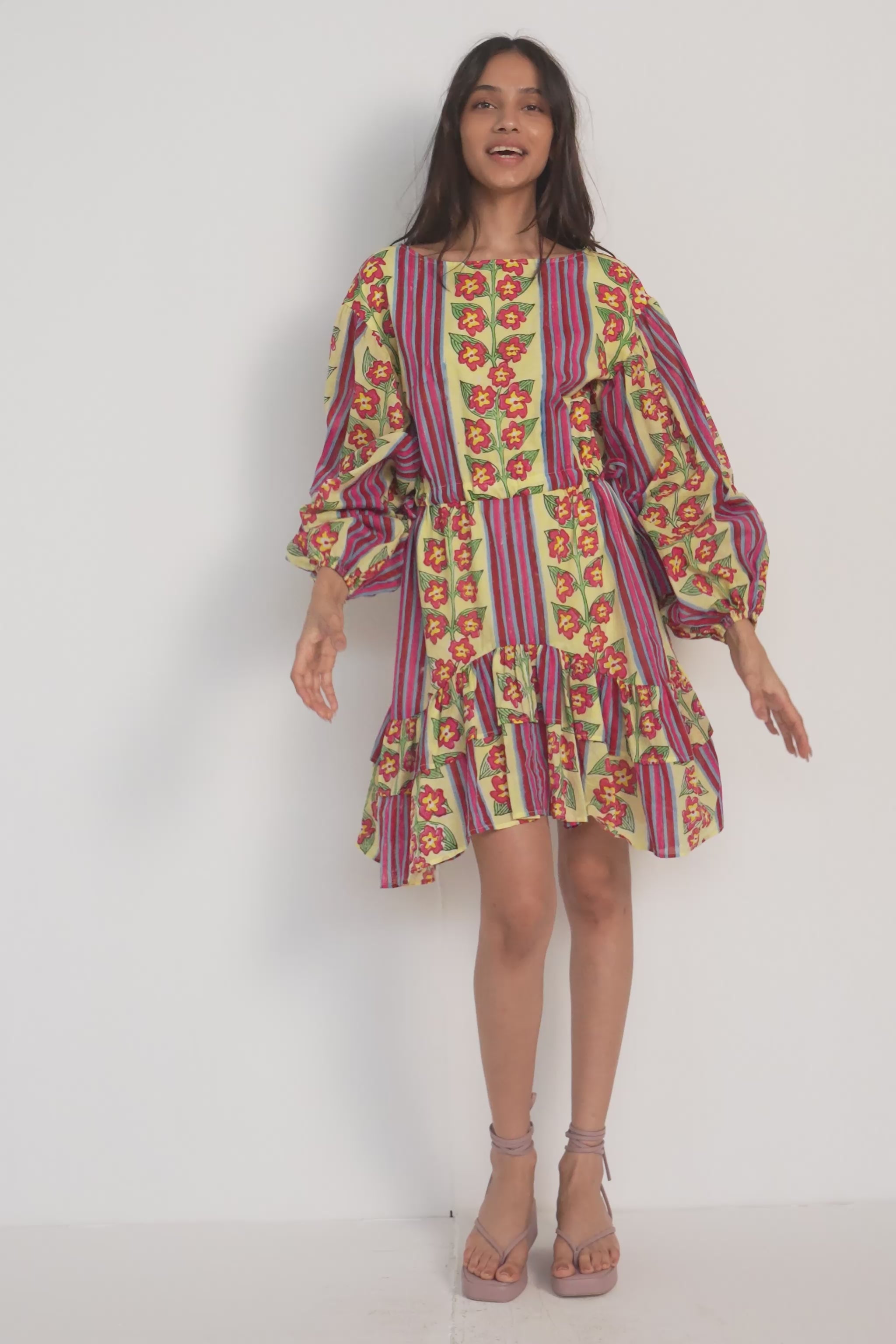 MIRA DRESS | BUTTERCREAM IRIS