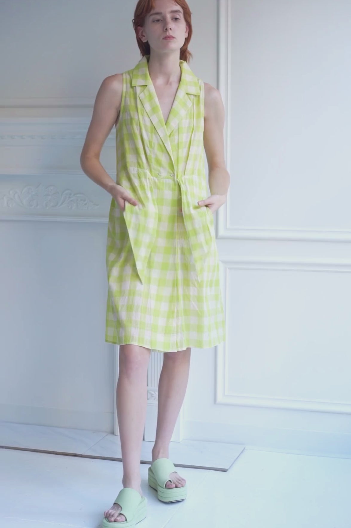 Willa Dress | Limeade Chex