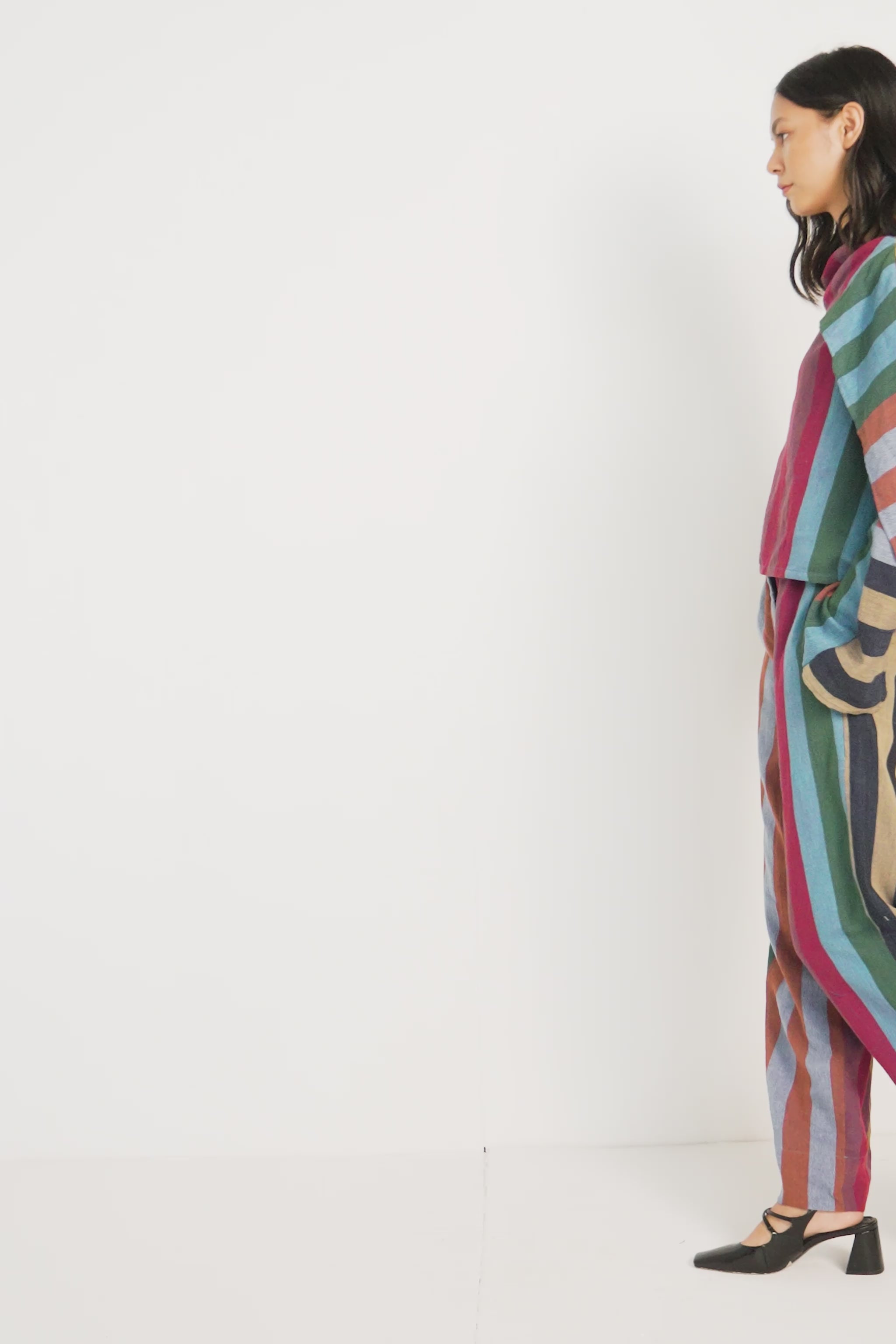 BOMBAY PANTS | HYPHEN	STRIPE