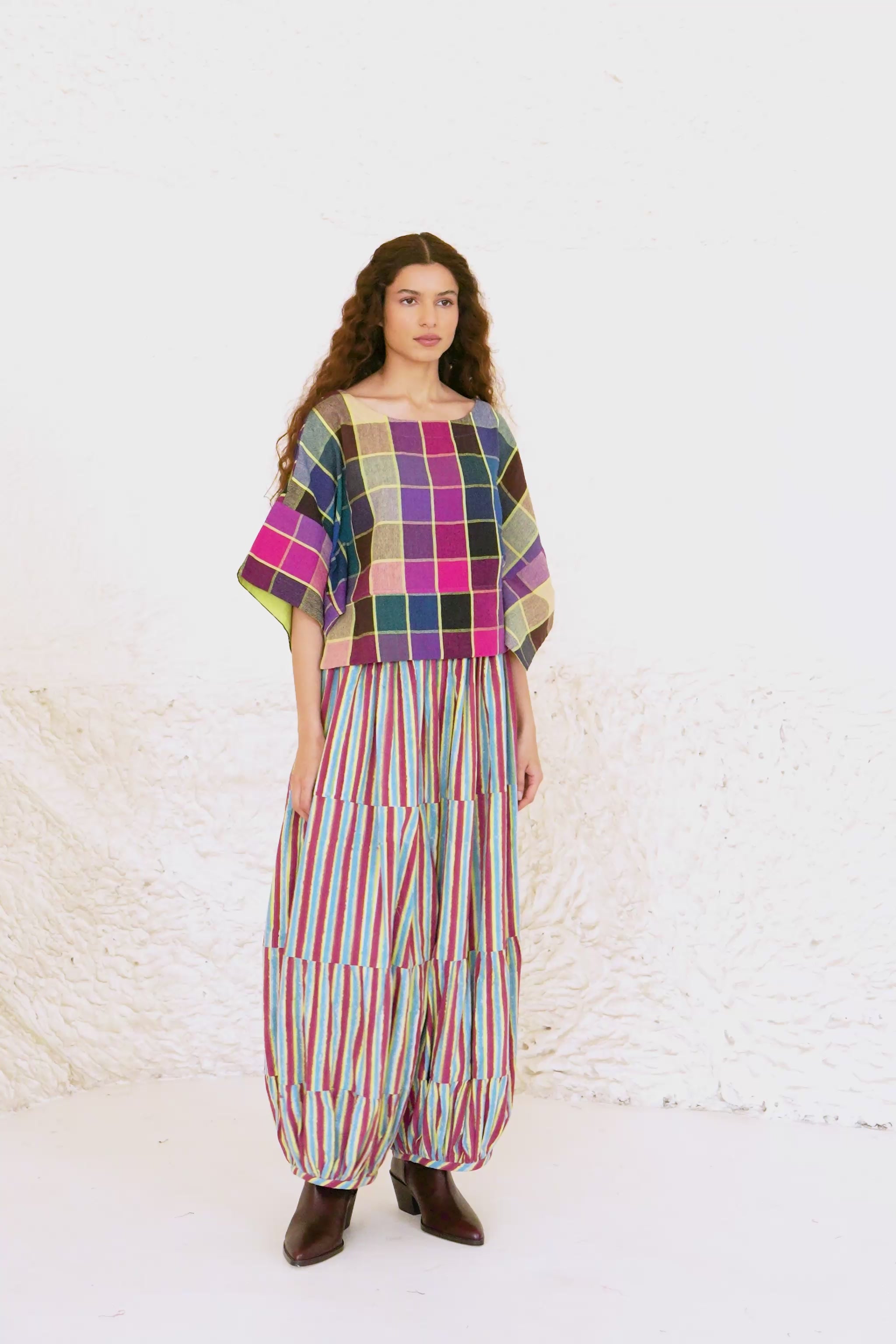 SORA PANT | IRIS STRIPE LIME