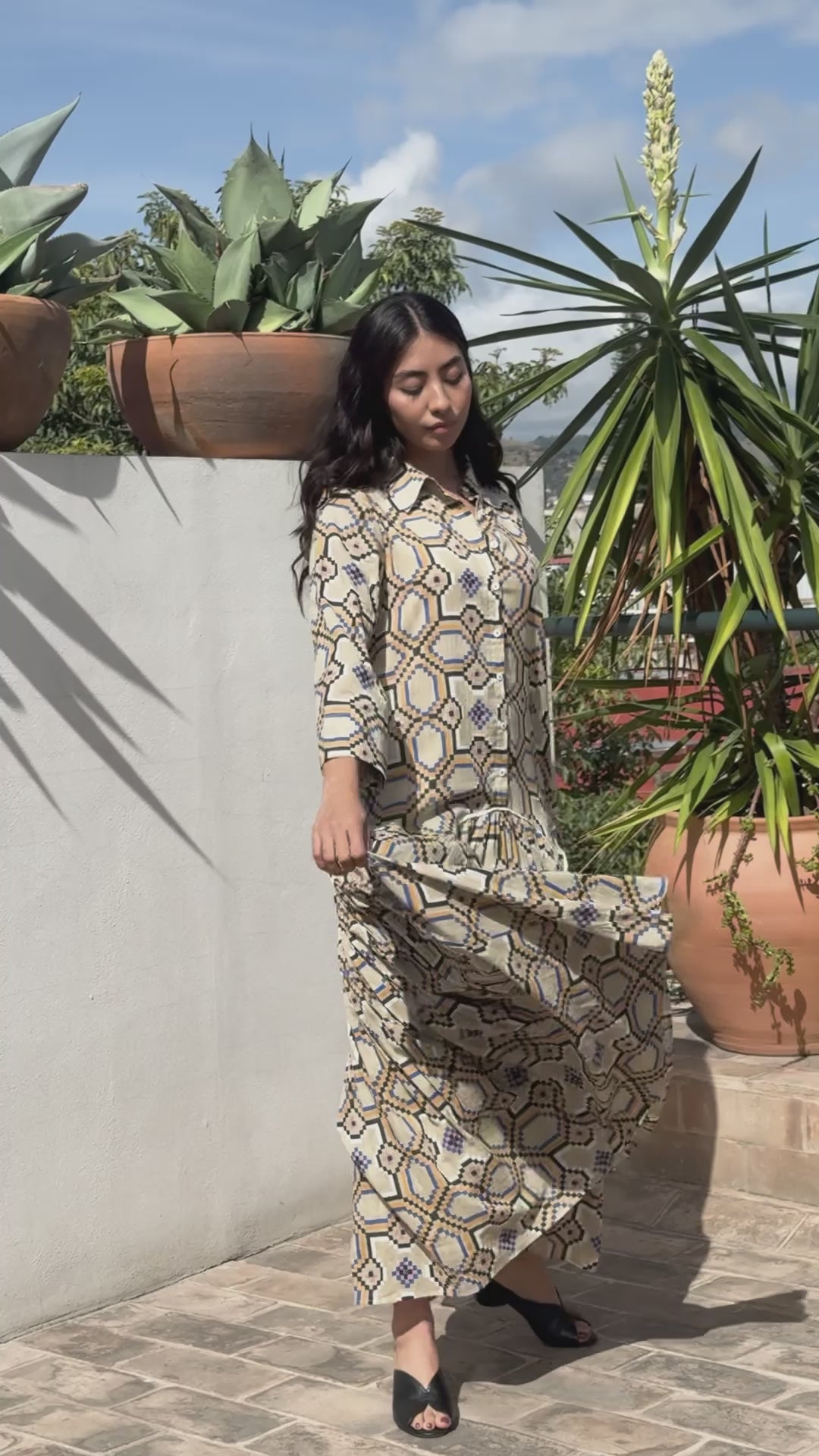 LEILA SHIRT DRESS | COURTYARD OAT