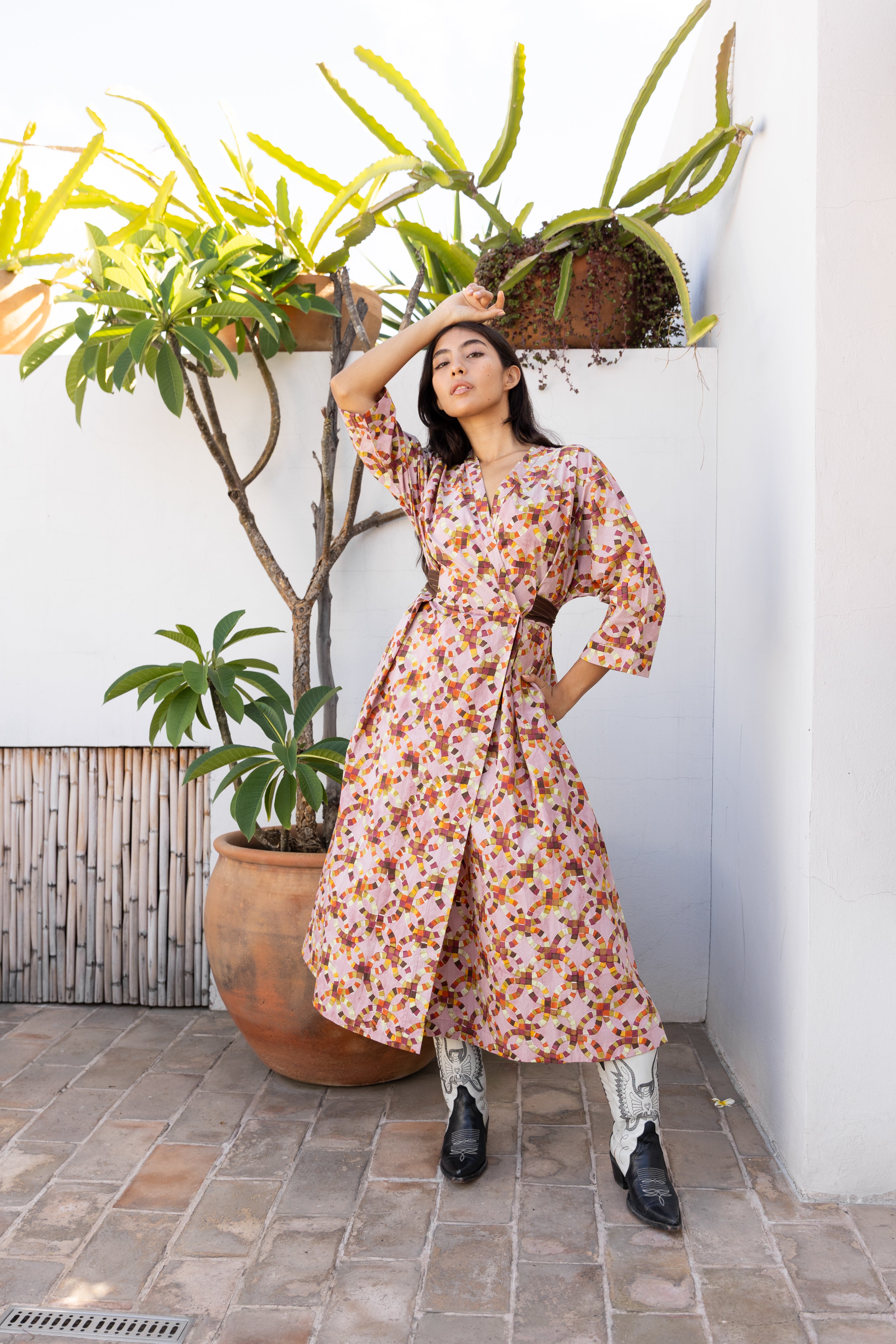 NOVA WRAP DRESS | HALO PRINT