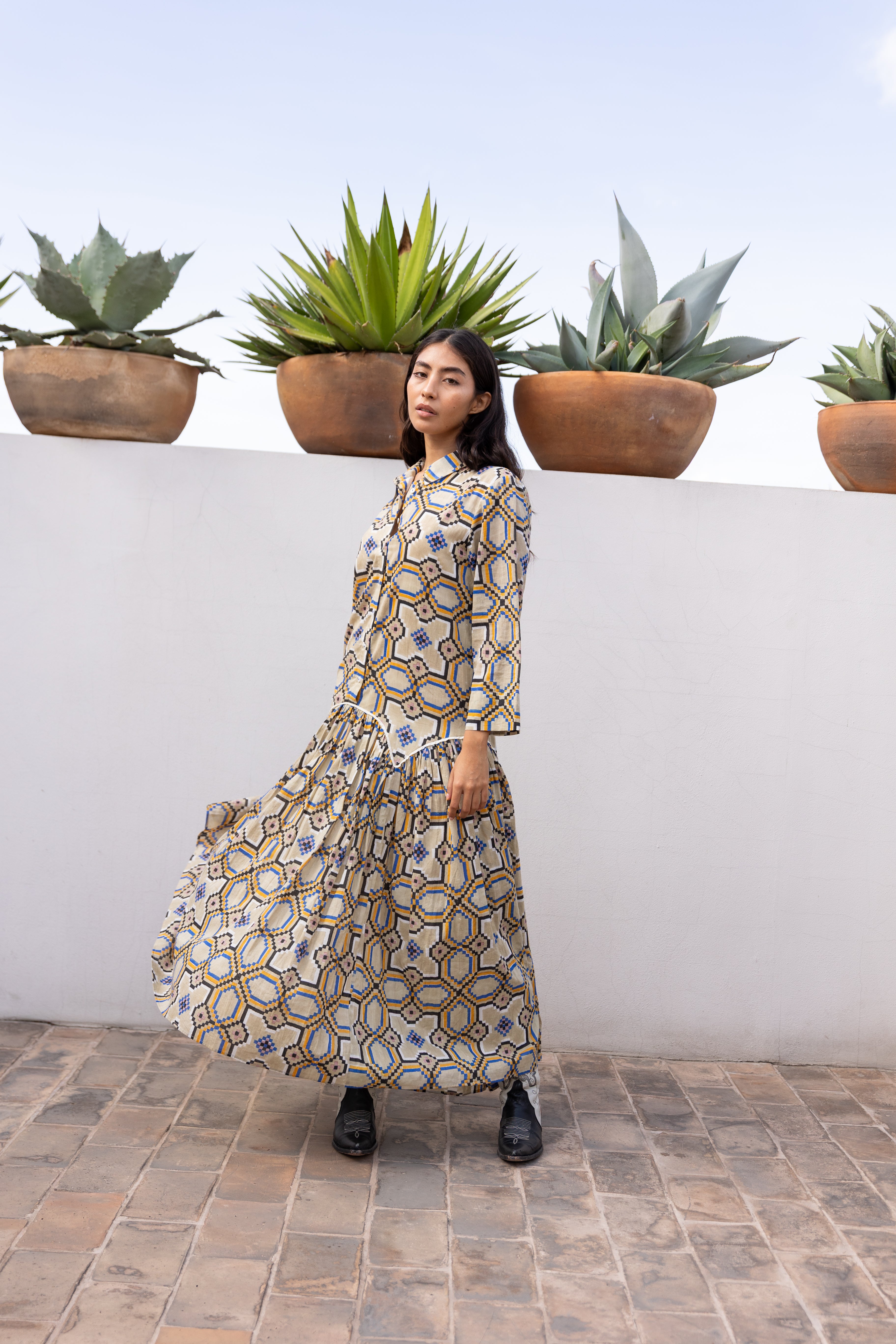 LEILA SHIRT DRESS | COURTYARD OAT