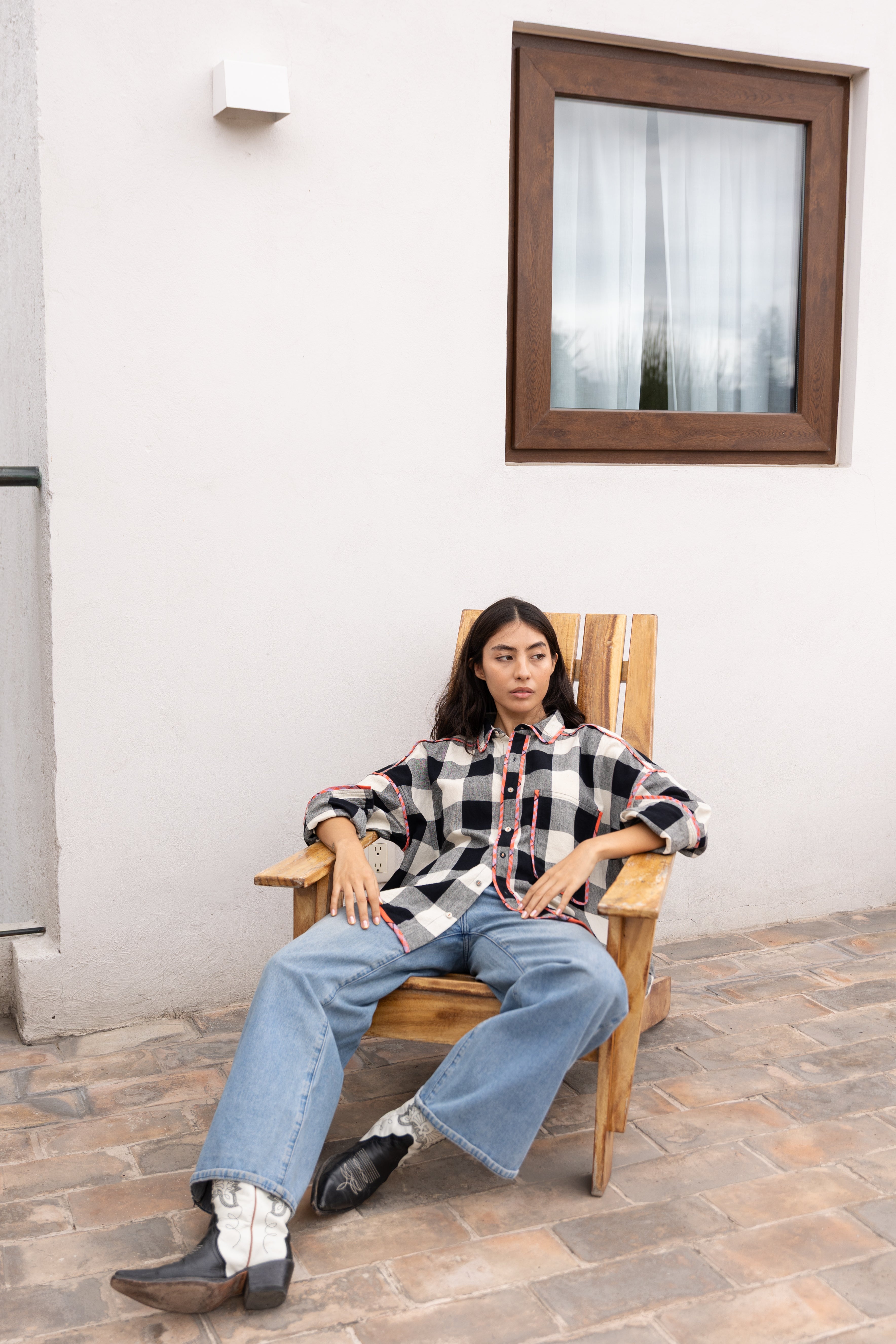 ARTIST SHIRT | MONO CHEX X HIBISCUS GRID